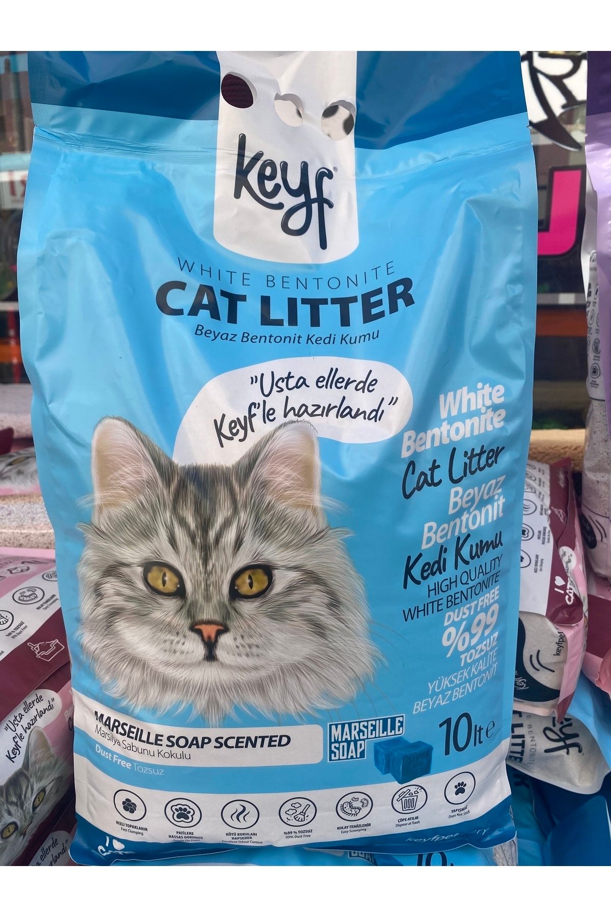 Marsilya Sabun Kokulu Bentonit Kedi Kumu 10 lt_1