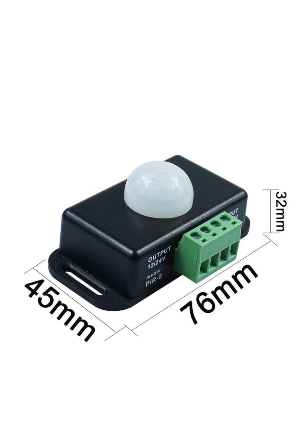 ACIKO Hareket Sensörü Dc 12v 24v Pır Dedektör Hareket Sensörlü