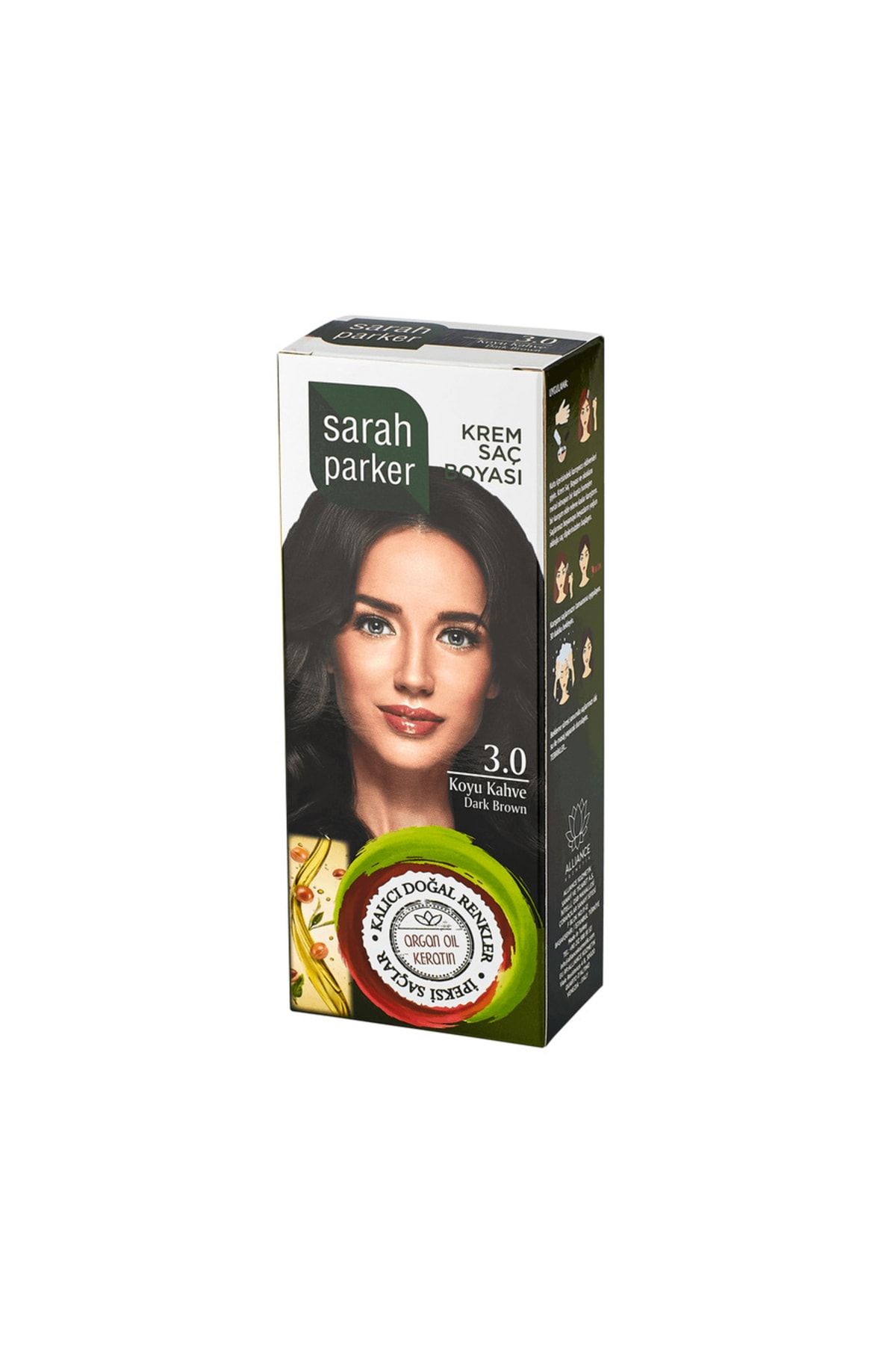 Sarah Parker Koyu Kahve Krem Saç Boyası 3.0