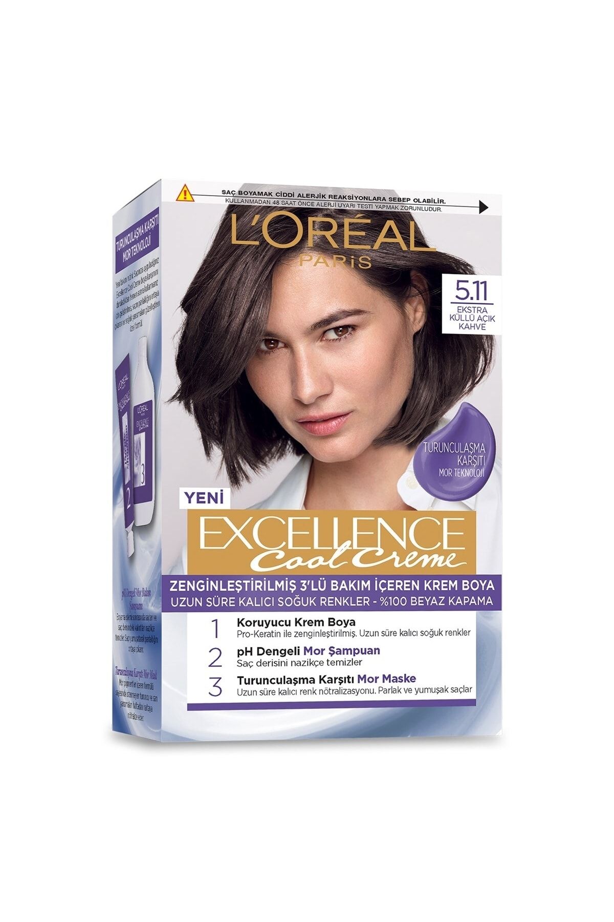 Excellence Marka: Cool Creme 5.11 Ekstra Küllü Kategori: Saç Boyası