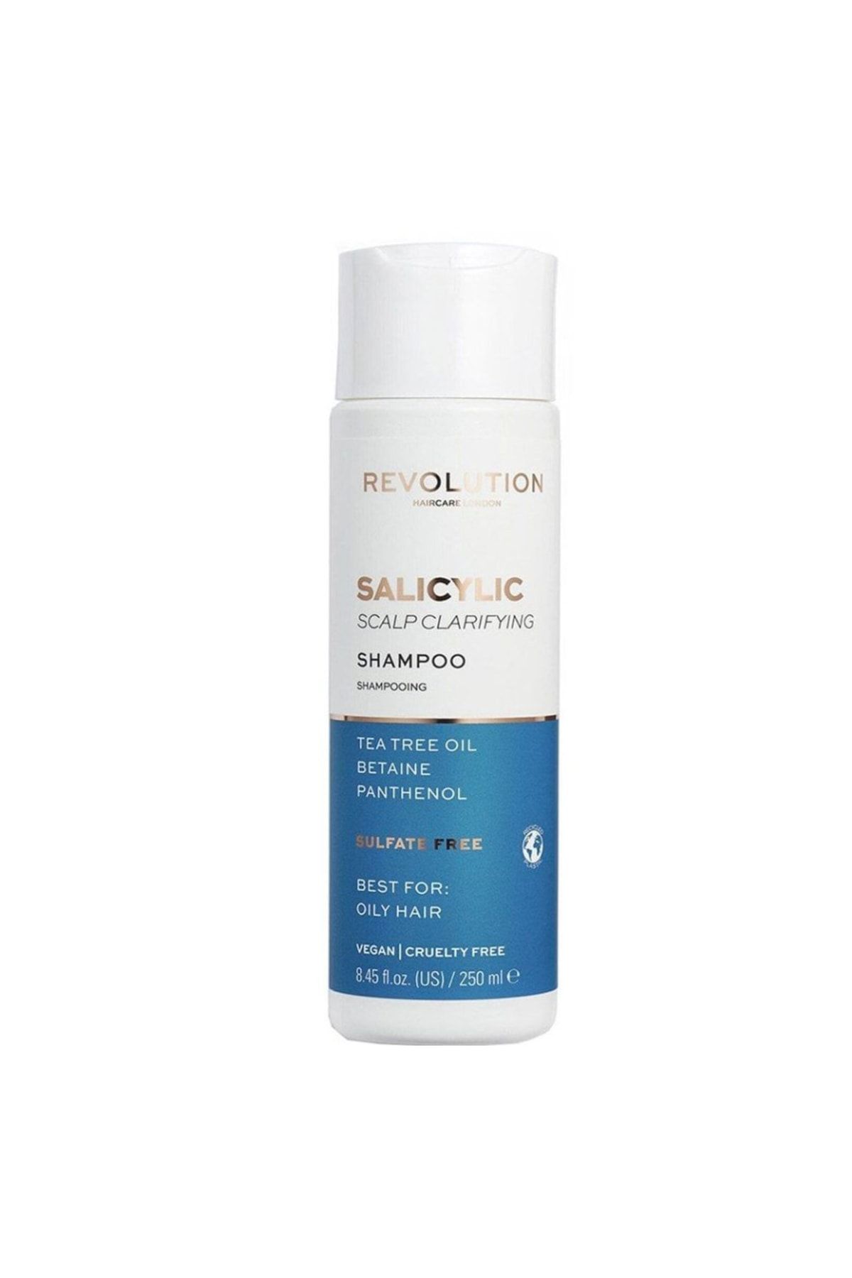 Revolution Haircare Salicylic For Oily Hair Scalp Clarifying Purifying Vegan Shampoo 250 Ml