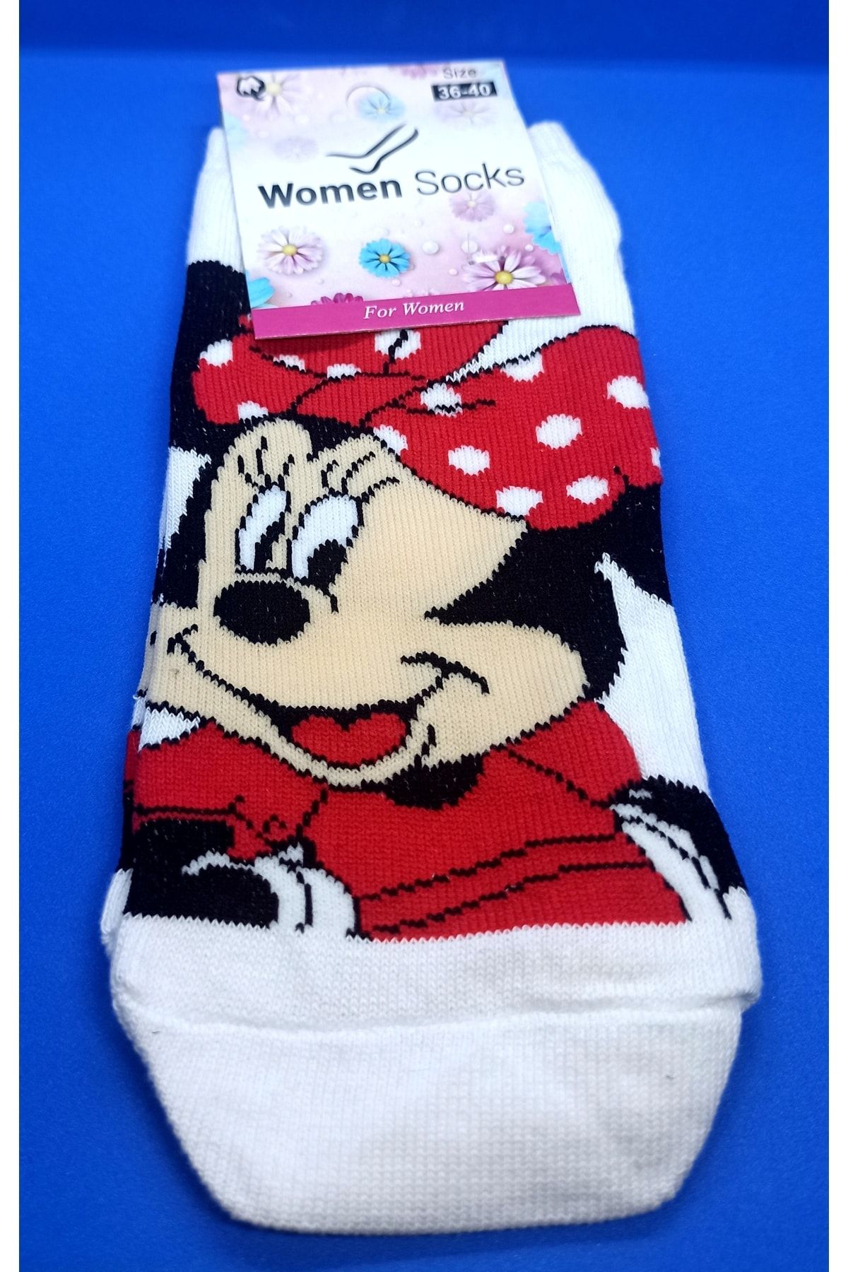 Queentrend Trendonline Minnie Mouse Spor Çorap