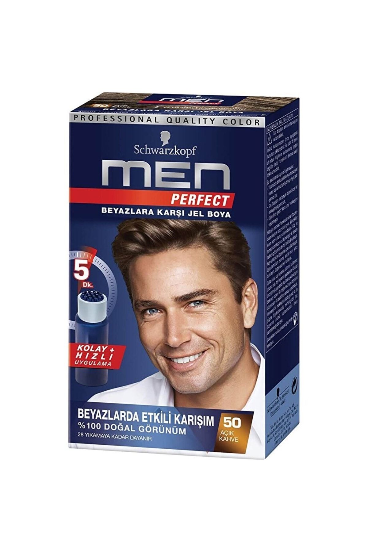 Schwarzkopf Marka: Men Perfect Saç Boyası Açık Kahve 50 50 Ml Kategori: Saç Boyası