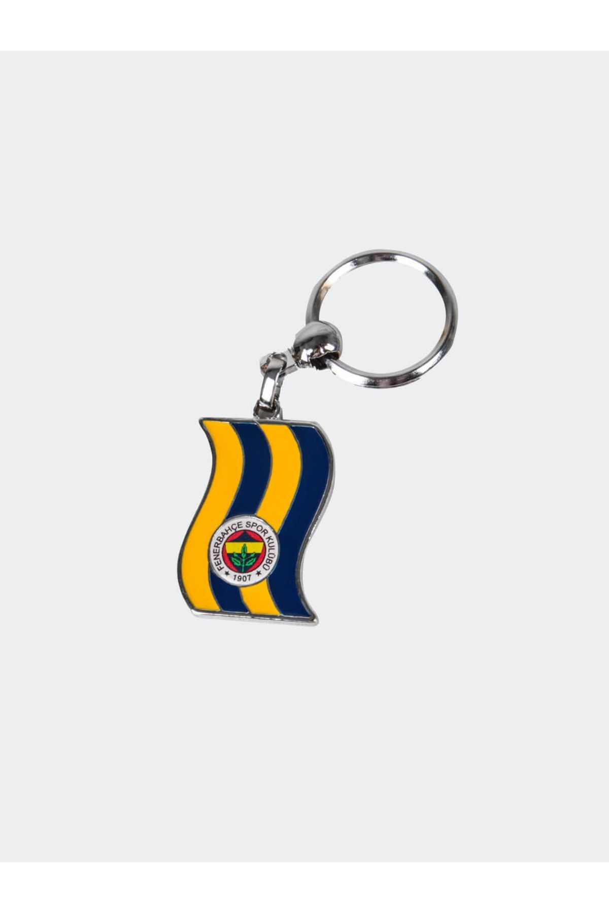 Fenerbahçe Bayrak Sarı-laci Metal Anahtarlık