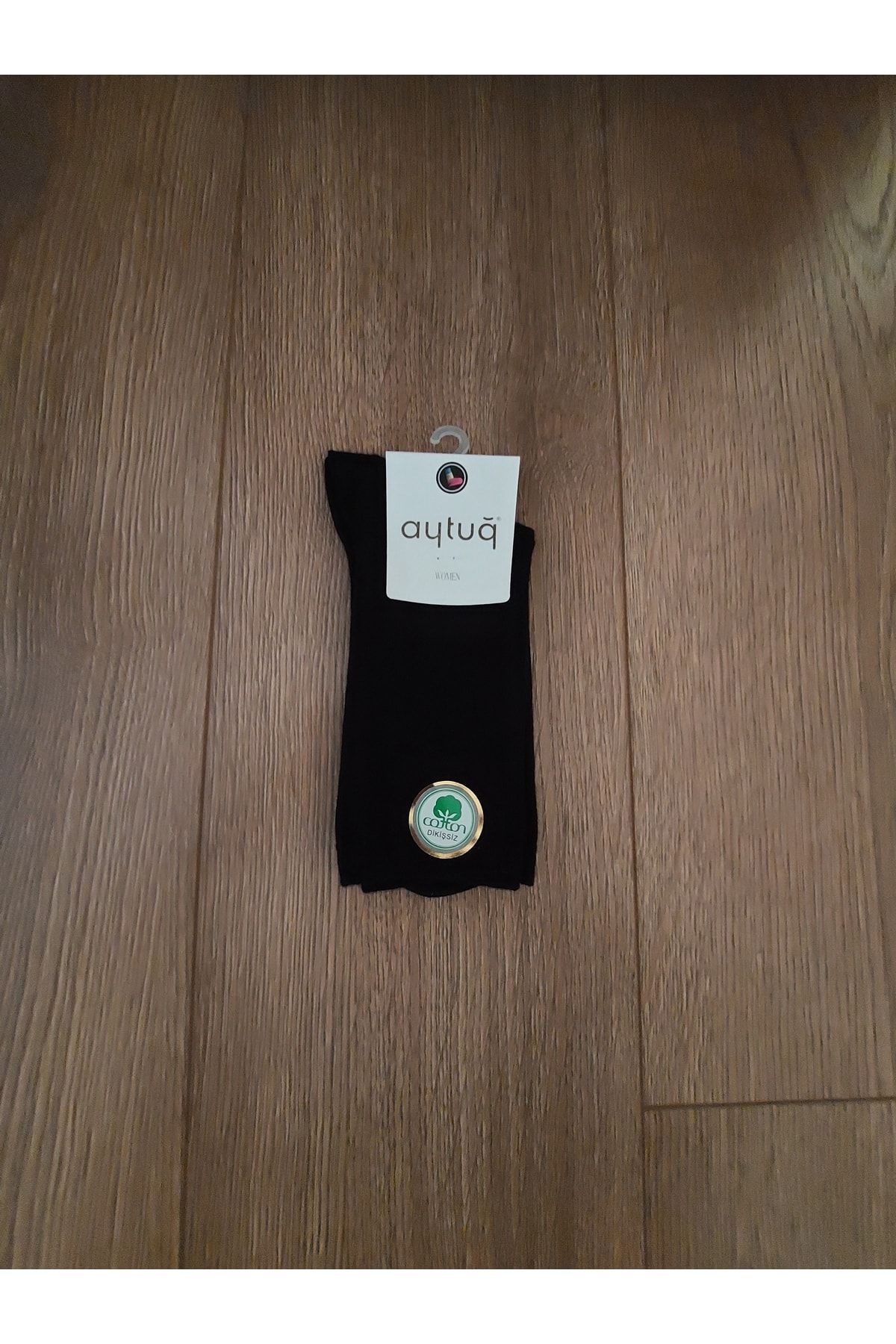 Aytuğ Kadın Penye Siyah Soket Çorap - 41001
