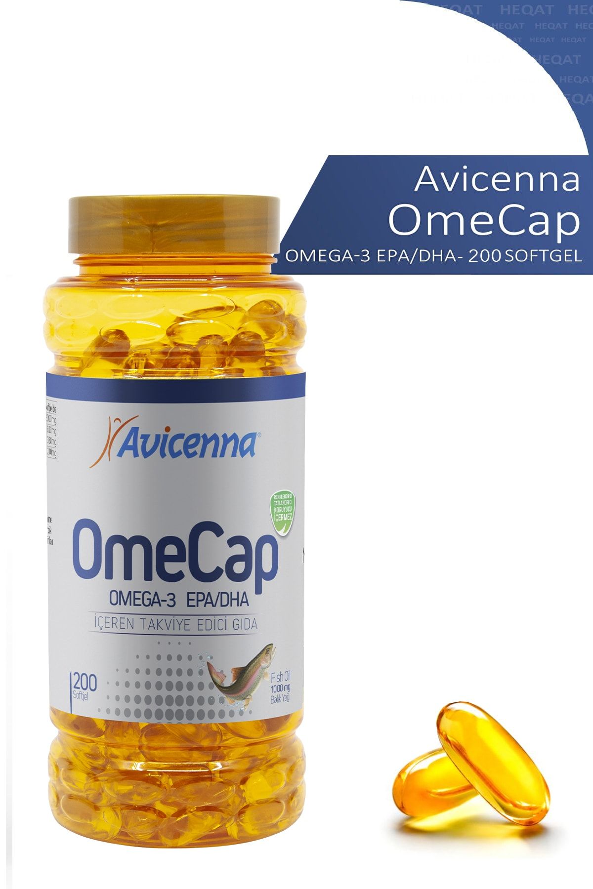 Avicenna Omecap - Omega 3 1000 Mg Içeren Takviye Edici Gıda - 200 Softjel - 8690140930330