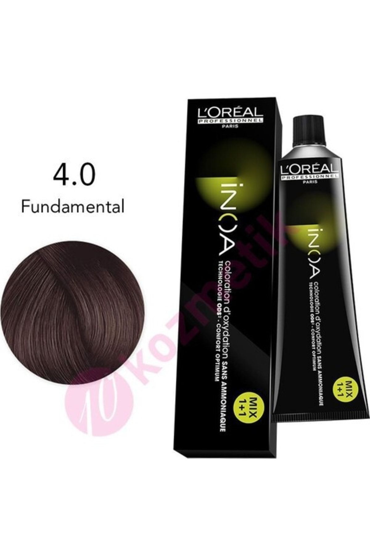 İNOA Loreal Amonyaksız Saç Boyası No: 4.0 Fundamental 60ml.