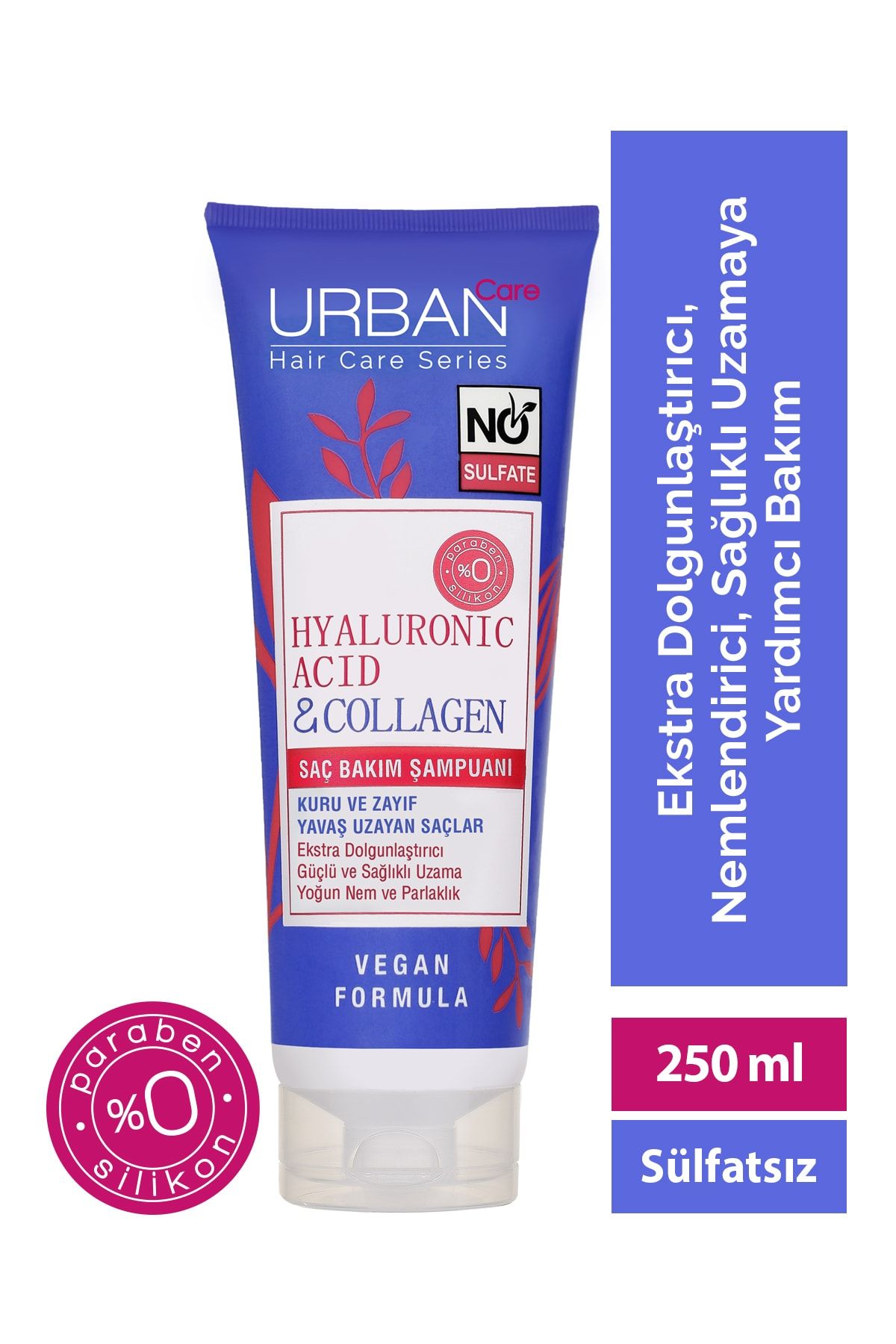Hyaluronik Asit&kolajen Kuru Ve Cansız Saçlara Özel Saç Bakım Şampuanı-vegan-250 Ml_0