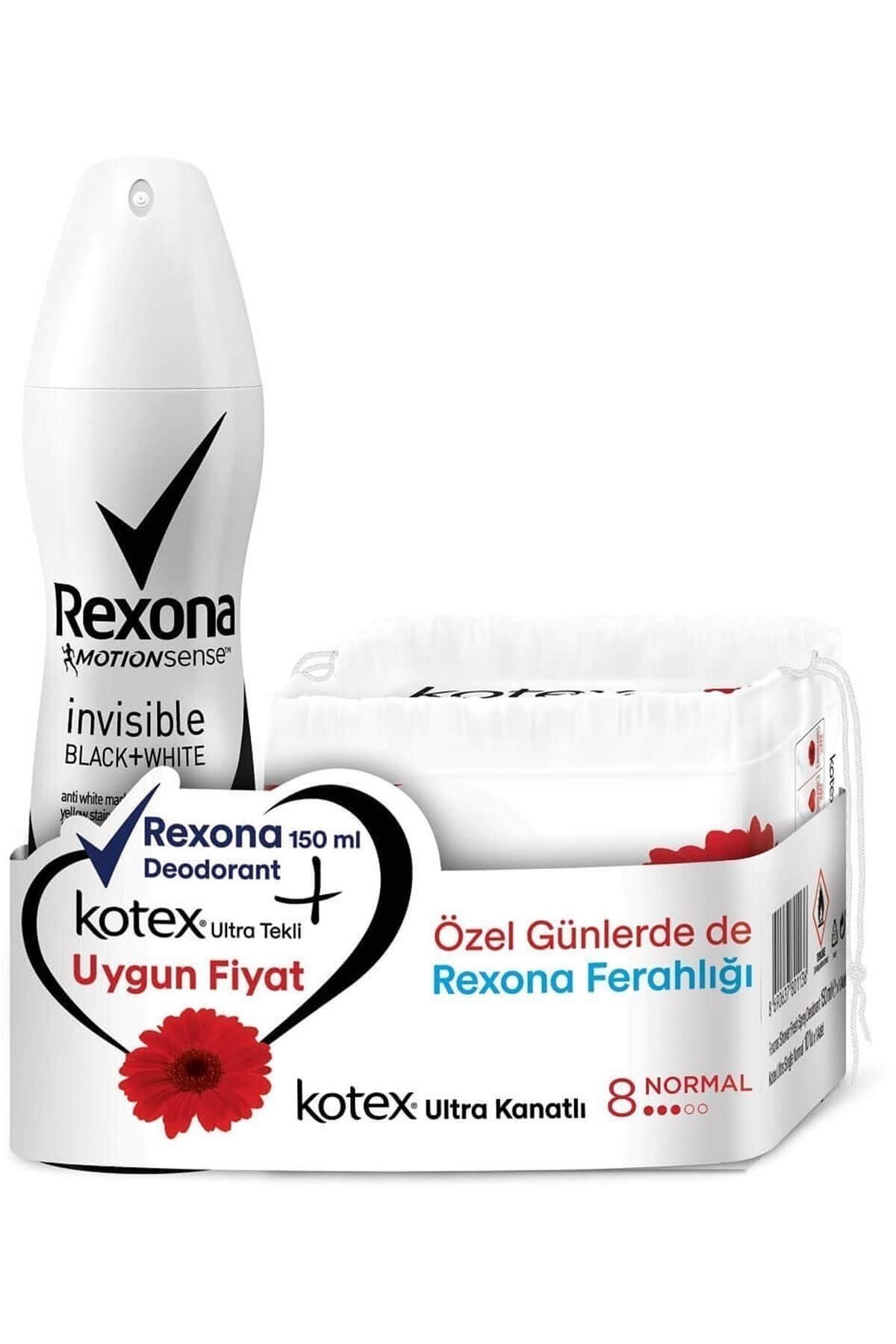 Rexona Shower Fresh Deodorant 150ml + Kotex Ultra Kanatlı Normal 8li