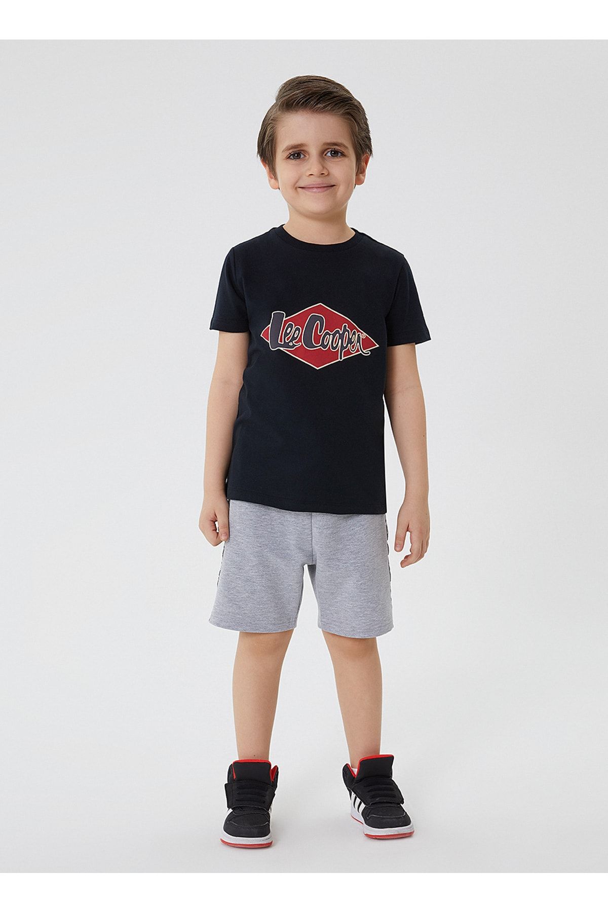 Lee Cooper Kısa Cepli Gri Erkek Çocuk Şort