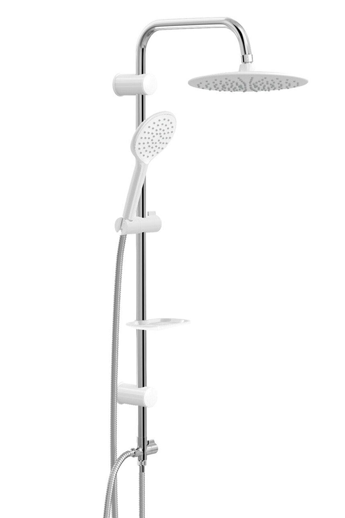Valtemo Slim White Robot Duş Takımı, Yağmurlama, Tepe Duş Vs-5360