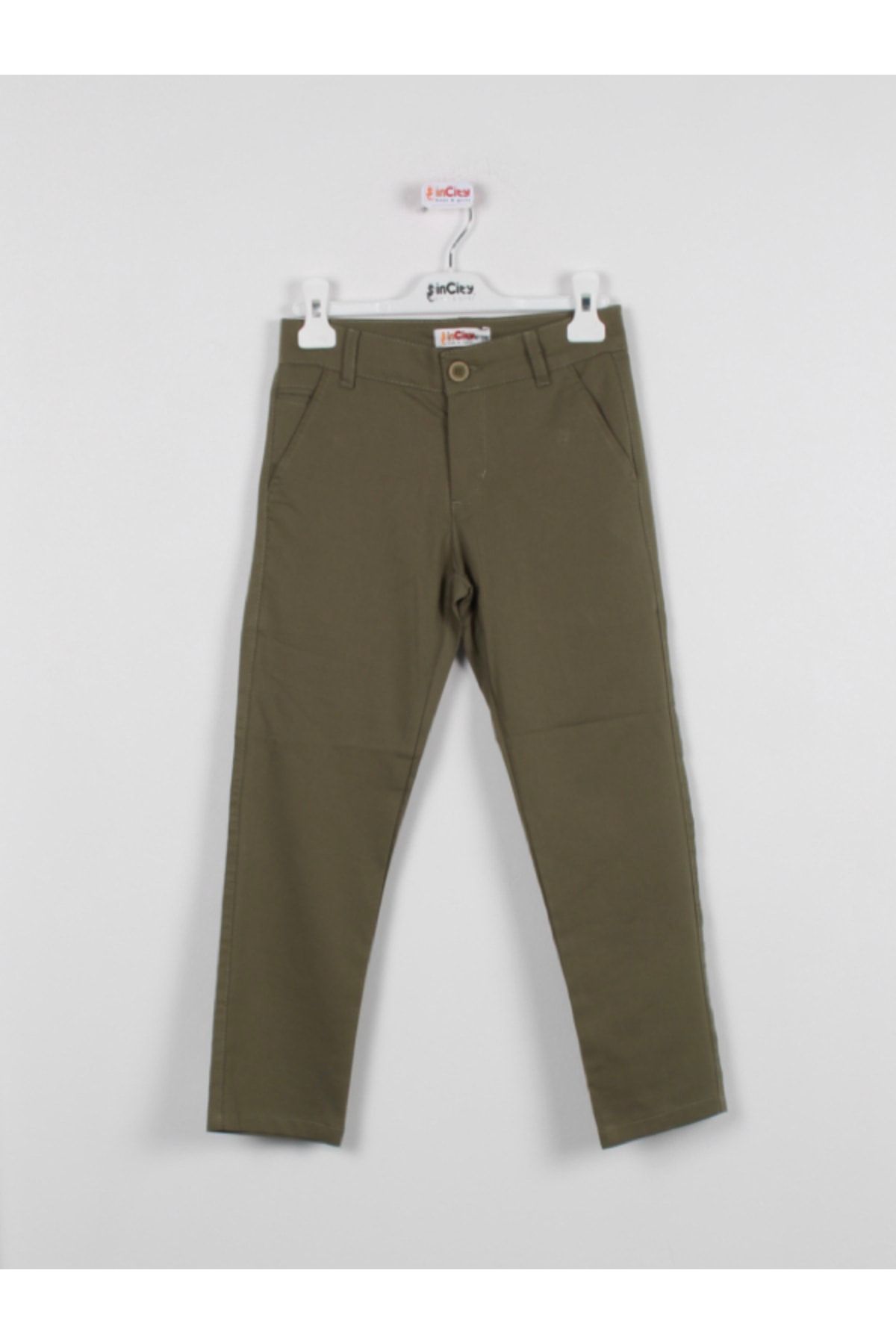 incity Erkek Çocuk Haki Yeşil Kumaş Pantolon