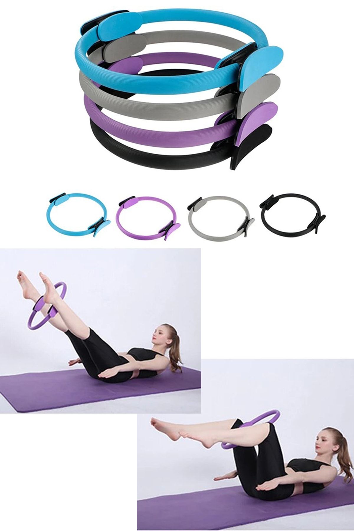 Chermik Pilates Magic Ring Spor Kas Çalıştırma Egzersiz Halkası Fitness Aleti