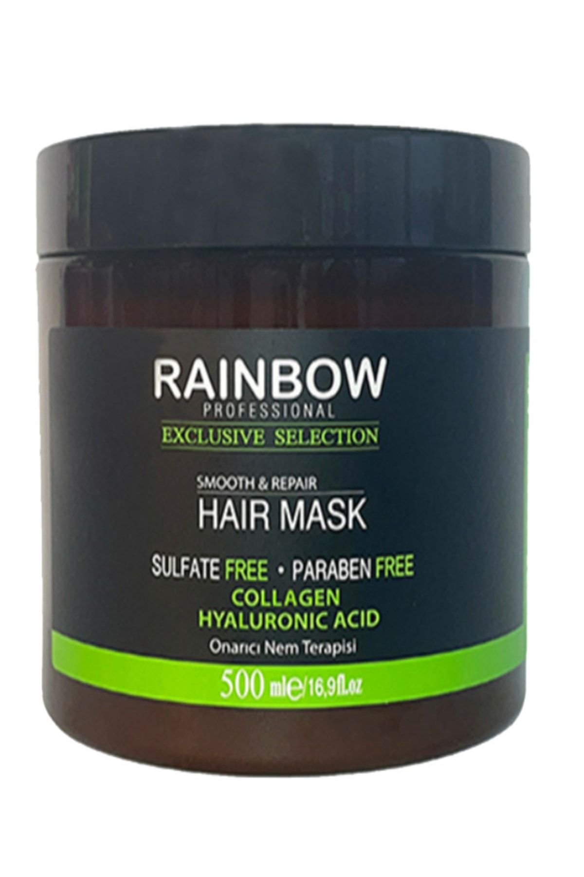 Rainbow Smooth Collagen & Hyaluronic Acid Saç Keratin Hücrelerini Onarıcı Nem Terapi Saç Maskesi