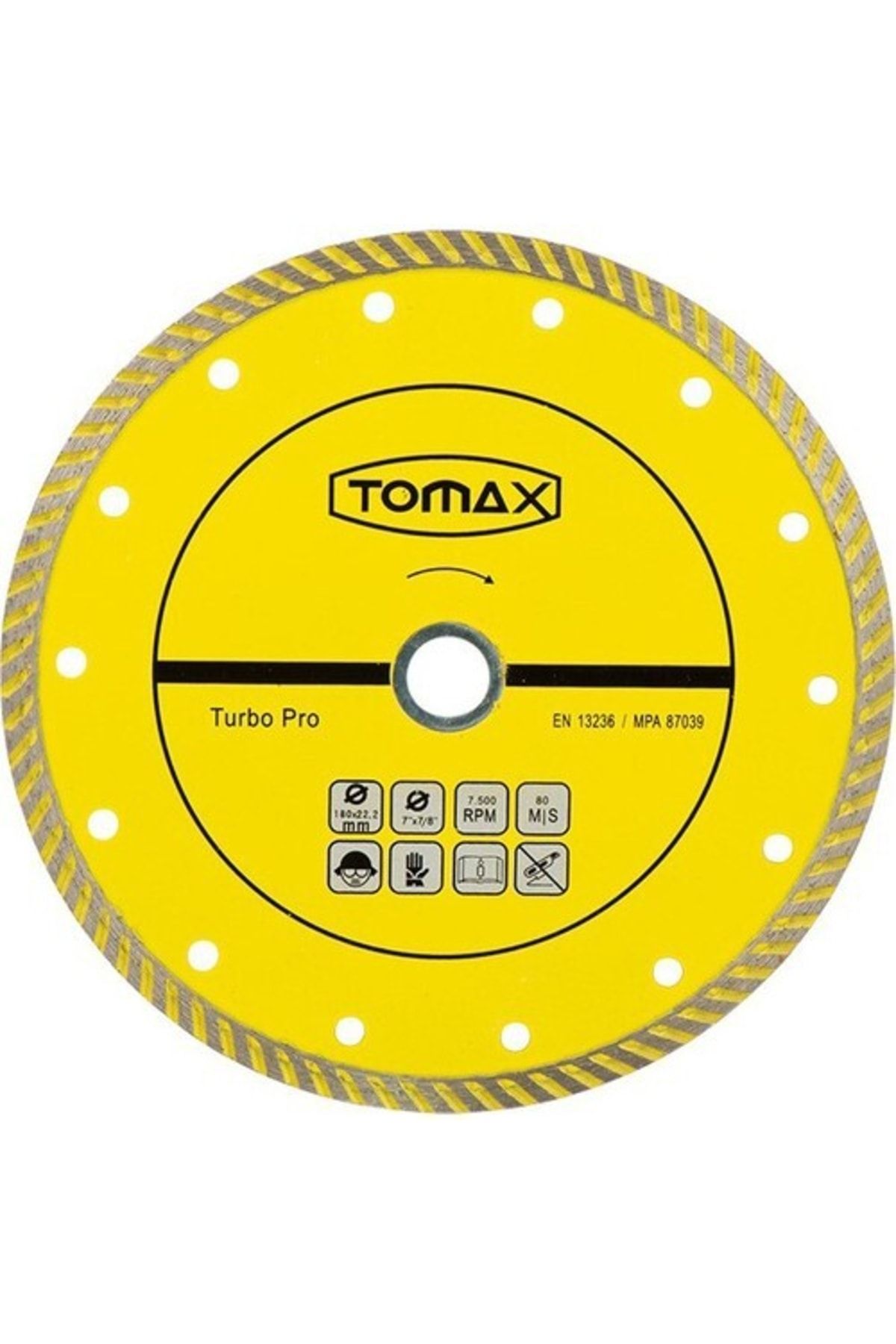 Tomax Turbo Elmas Mermer - Granit Kesici 180x2.2x22