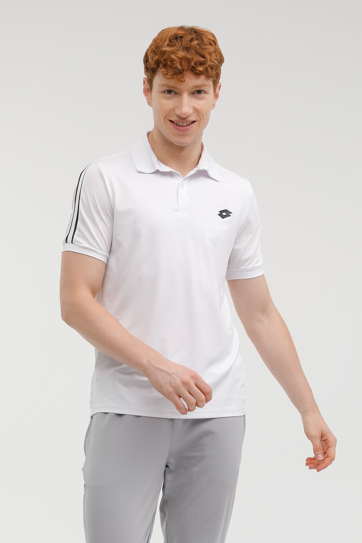 Lotto Adelfo Polo T-shırt 2fx Beyaz Erkek Kısa Kol T-shirt