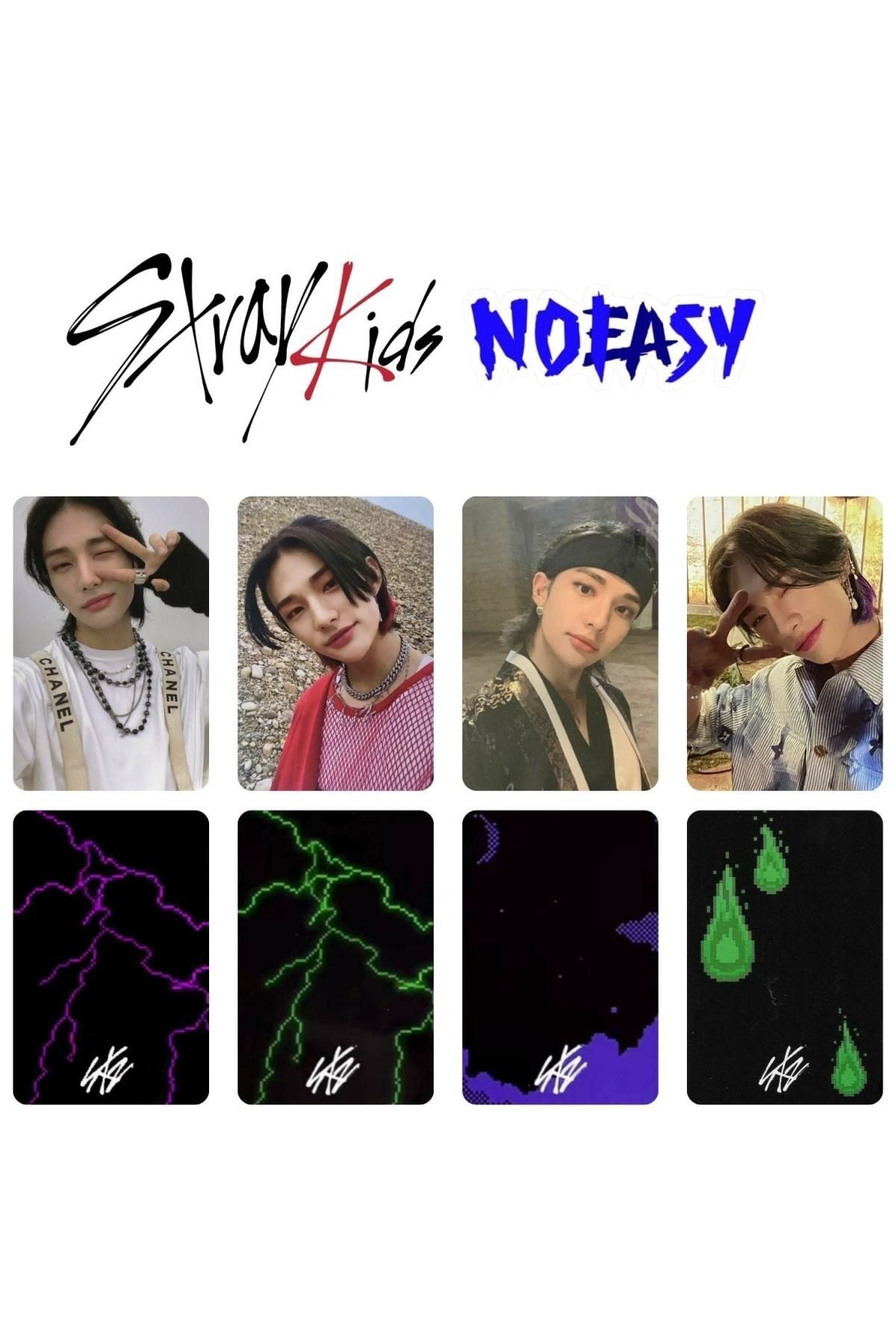 Kpop Dünyasi Stray Kıds Hyunjin '' Noeasy '' Albüm Photocard Set