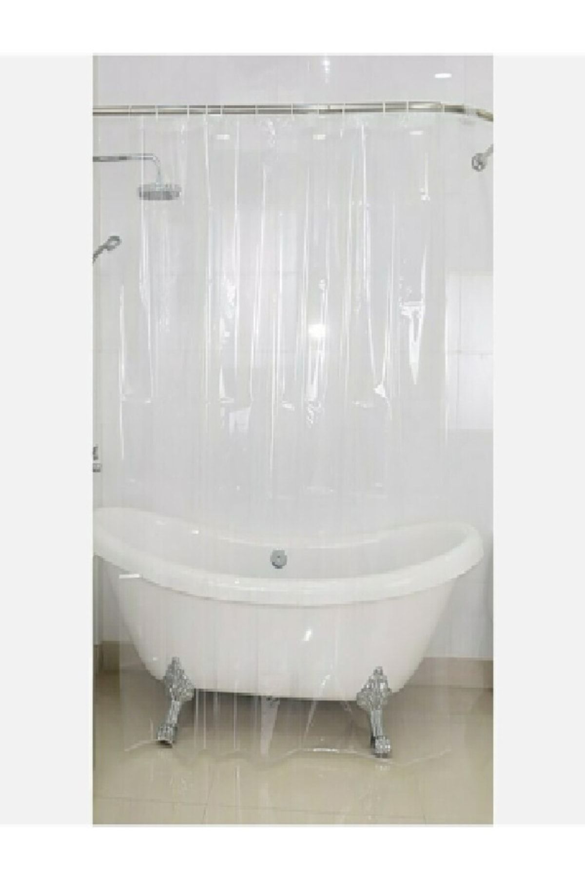 EZE Şefaf Duş Perdesi Transparent 180x200cm