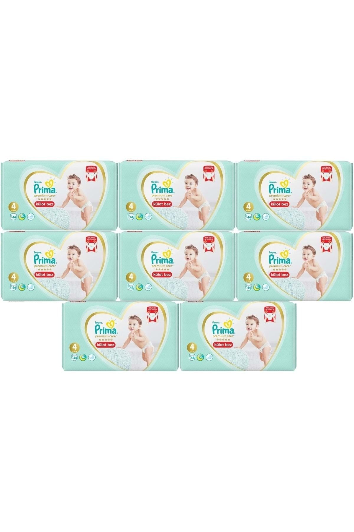 Prima Premium Care Külot Bebek Bezi Beden:4 (9-15kg) 352 Adet Ultra Ekonomik Fırsat Pk