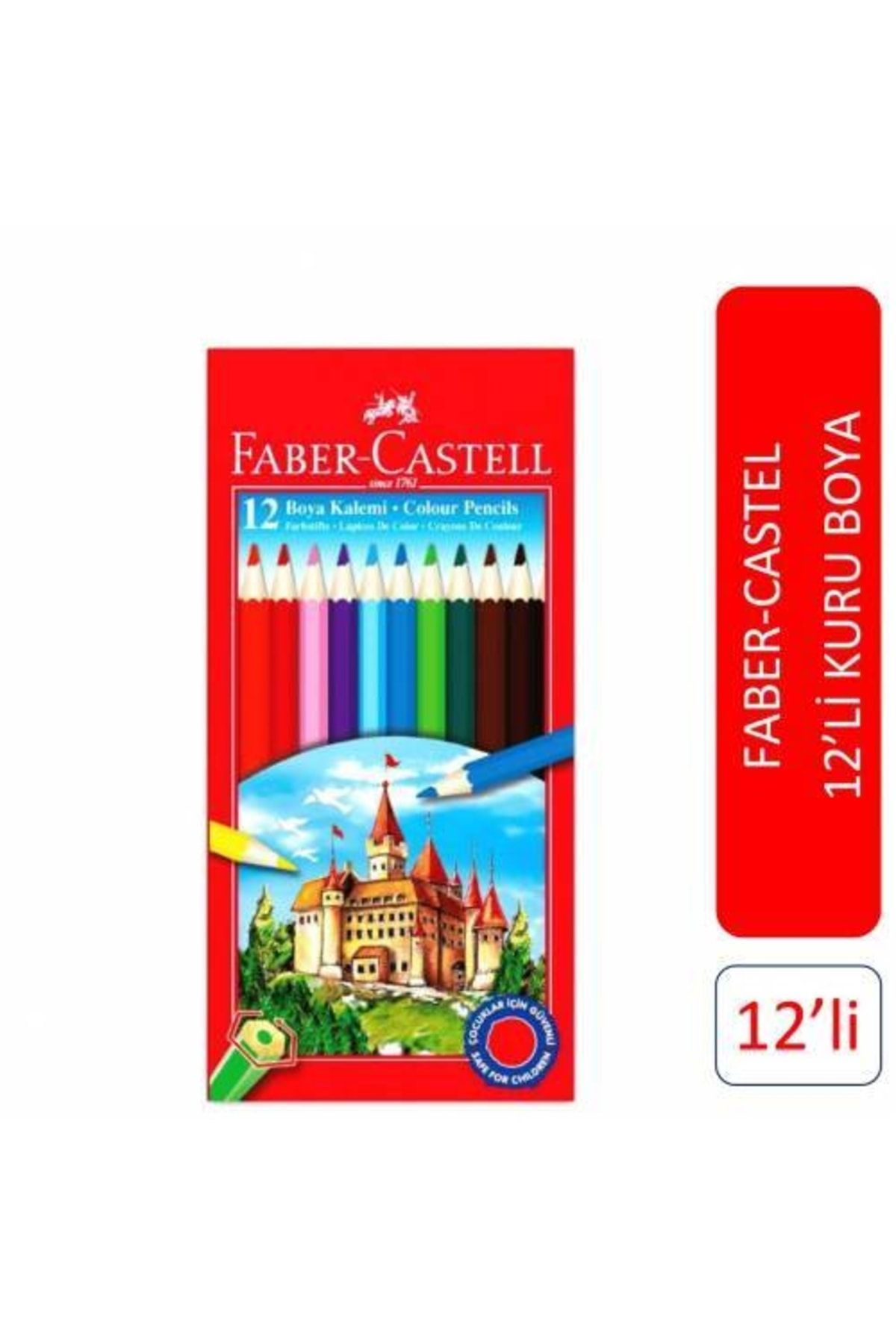 Faber Castell Fc Boya Kalemi Karton Kutu 12 Renk Tam Boy