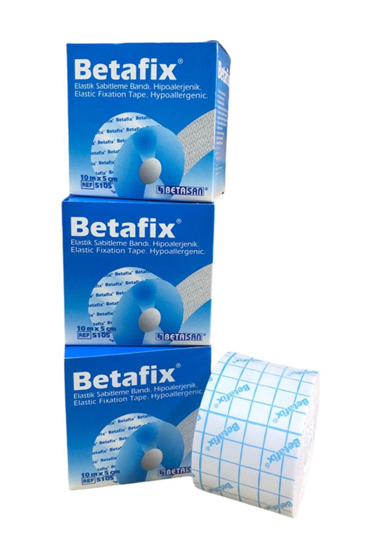 Betafix 10mx5cm Esnek Sabitleme Bandı Fix Flaster 10 mt X 5cm 10 Adet