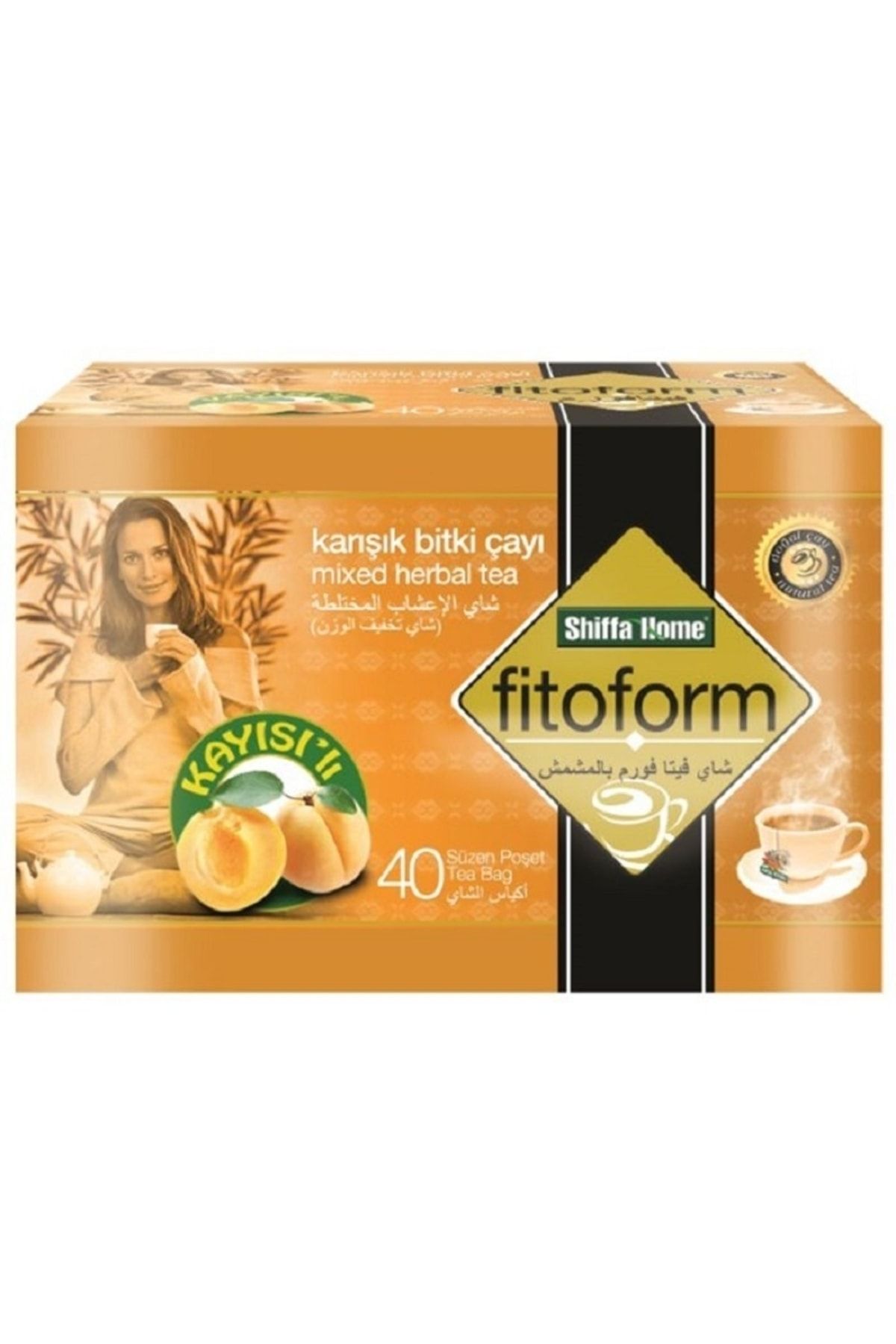 Shiffa Home 2 Kutu Fitoform Karışık Bitki Çayı Kayısılı Fitoform L-karnitinli