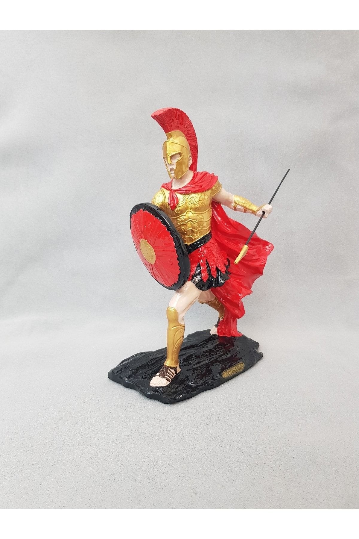 Arose Mızraklı Achilles Savaşçı 300 Spartalı Romalı Asker Heykel Biblo