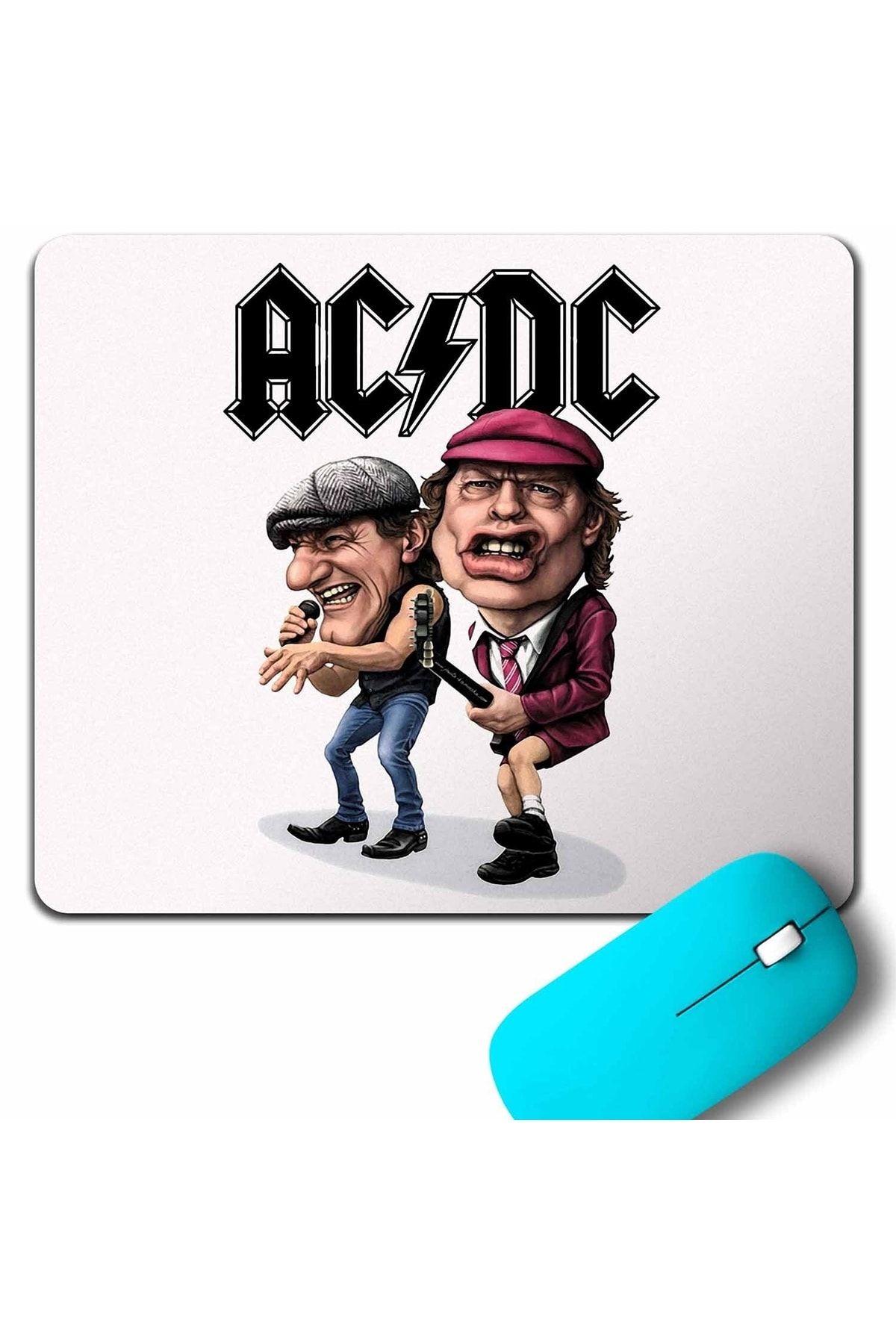 Kendim Seçtim Ac Dc Band Cartoon Alternatif Doğru Akım Mouse Pad