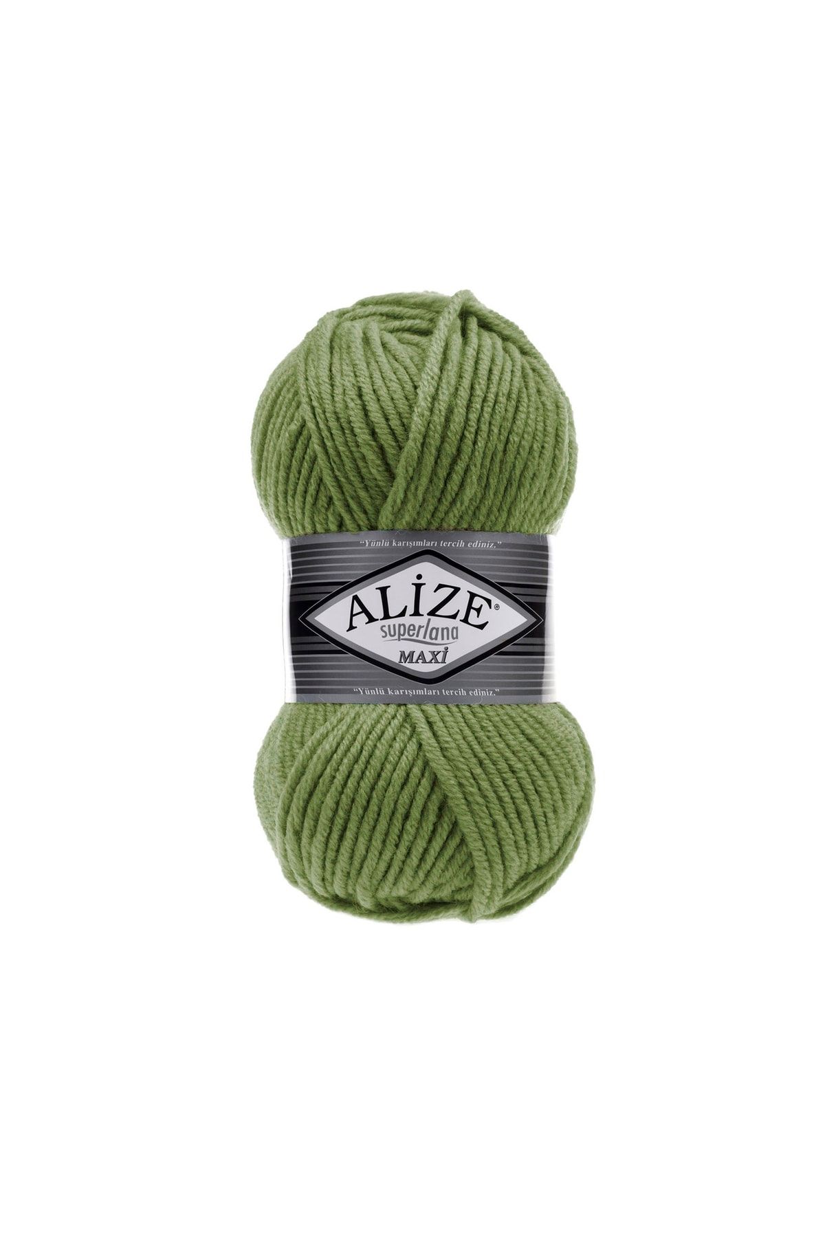Alize Superlana Maxi (kalın) Örgü Ipi - 620 Zeytin - 100 Gr. 100 Mt. Ip