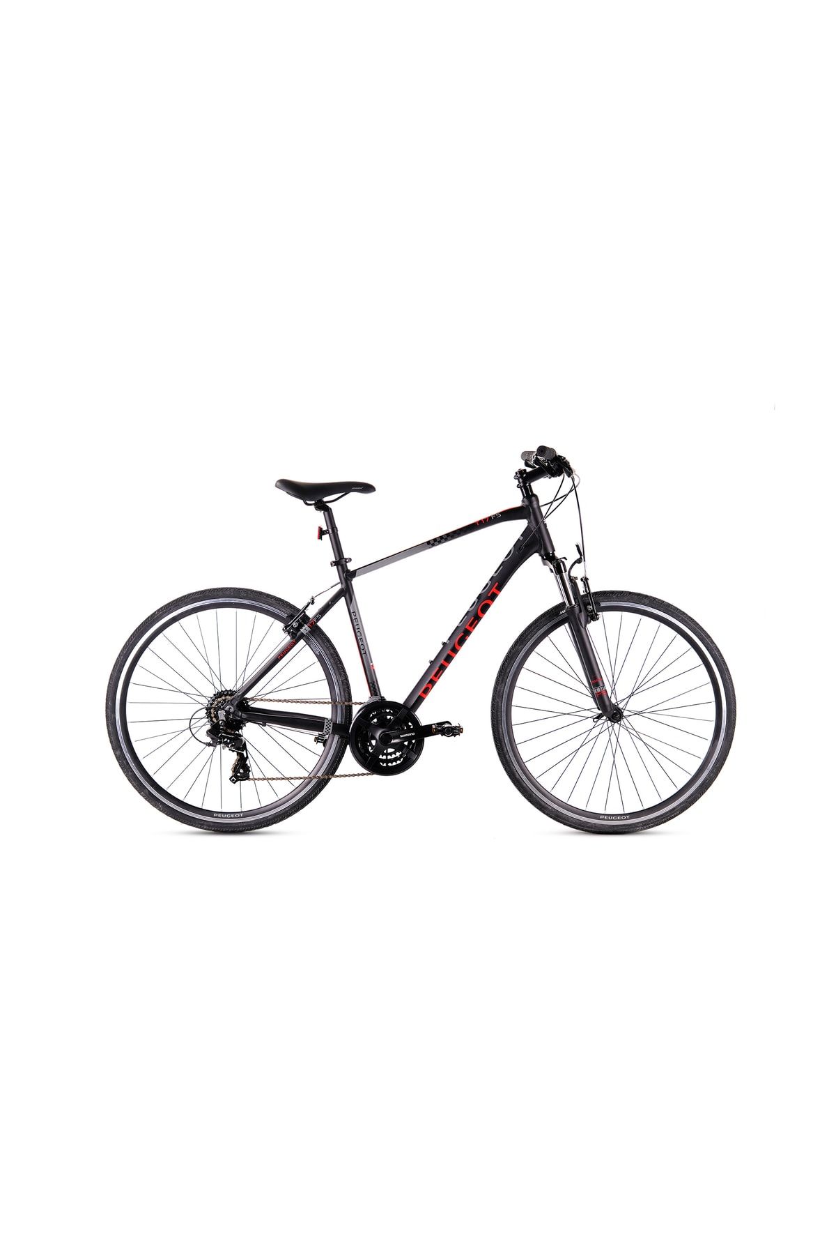 Peugeot Bisiklet T17-fs 470h 28" 24-v Vb Siyah-kırmızı Trekking Bisikleti