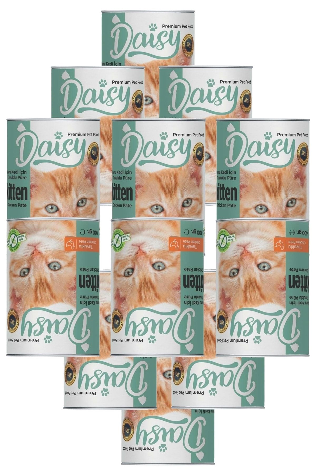 Daisy Premium Yavru Kedi Konserve Maması 12x400gr Ve Ödül Sticks 1adet3lü