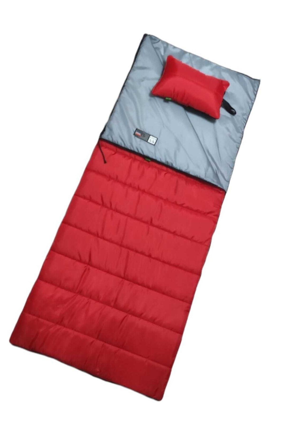 CAMP STORY Tim-8 200 Gr Yastıklı Battaniye Tipi Uyku Tulumu Kırmızı
