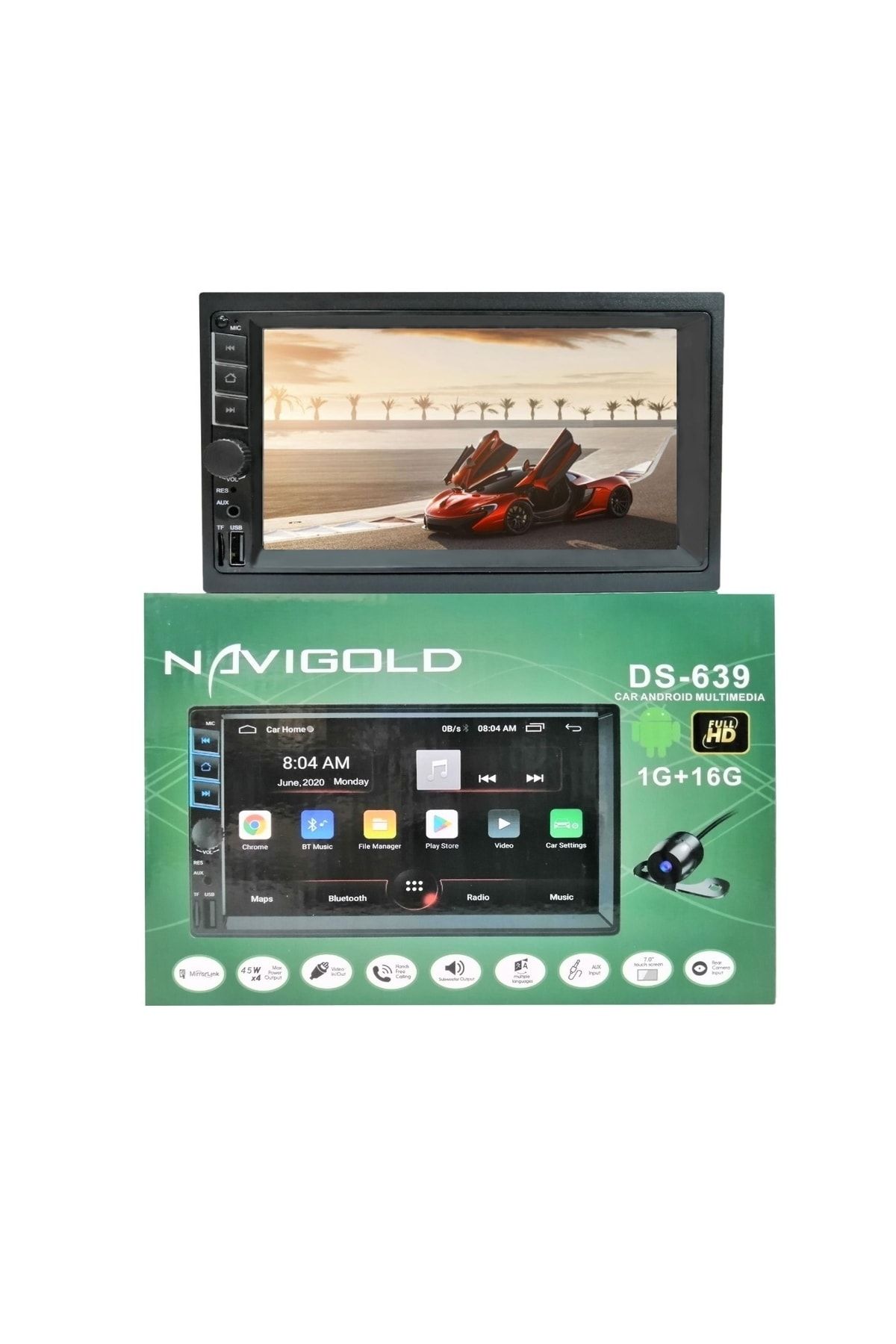 Navigold Ds-639 7 Inç 1gb Ram 16 Gb Hafızalı Kameralı Android Double Teyp Usb