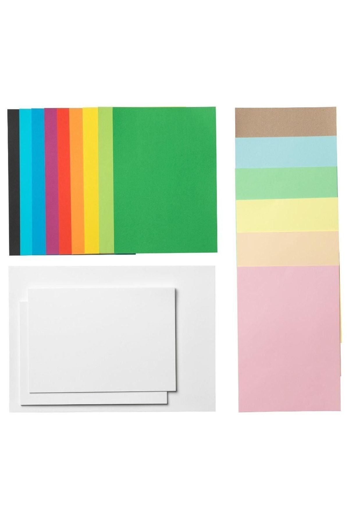 IKEA Mala Kağıt, Çeşitli Renkler, Boyama Kağıt