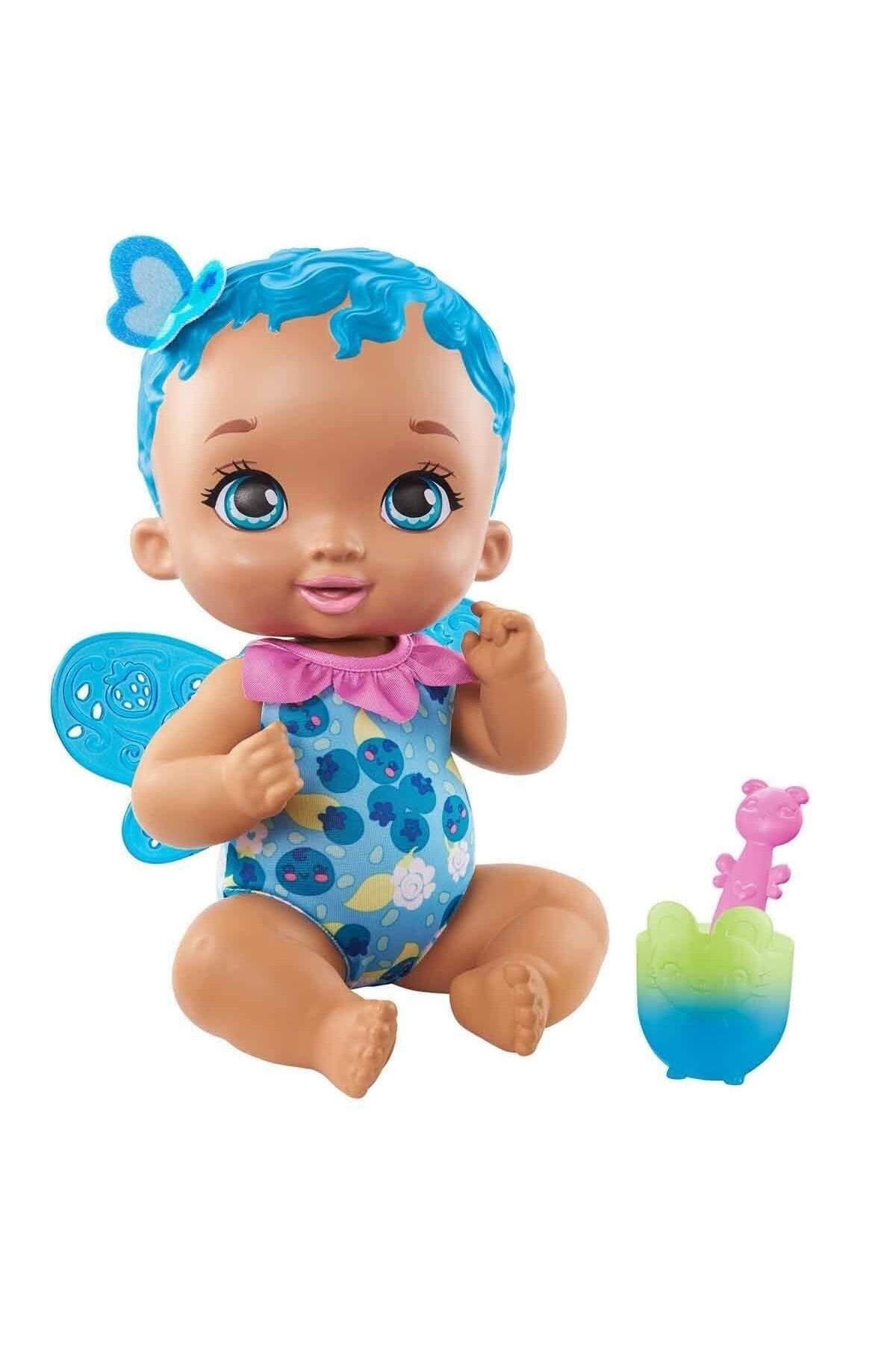 Mattel Gyp01 My Garden Baby, Kelebek Bebeğimin Yemek Zamanı, Mavi Saçlı Bebek
