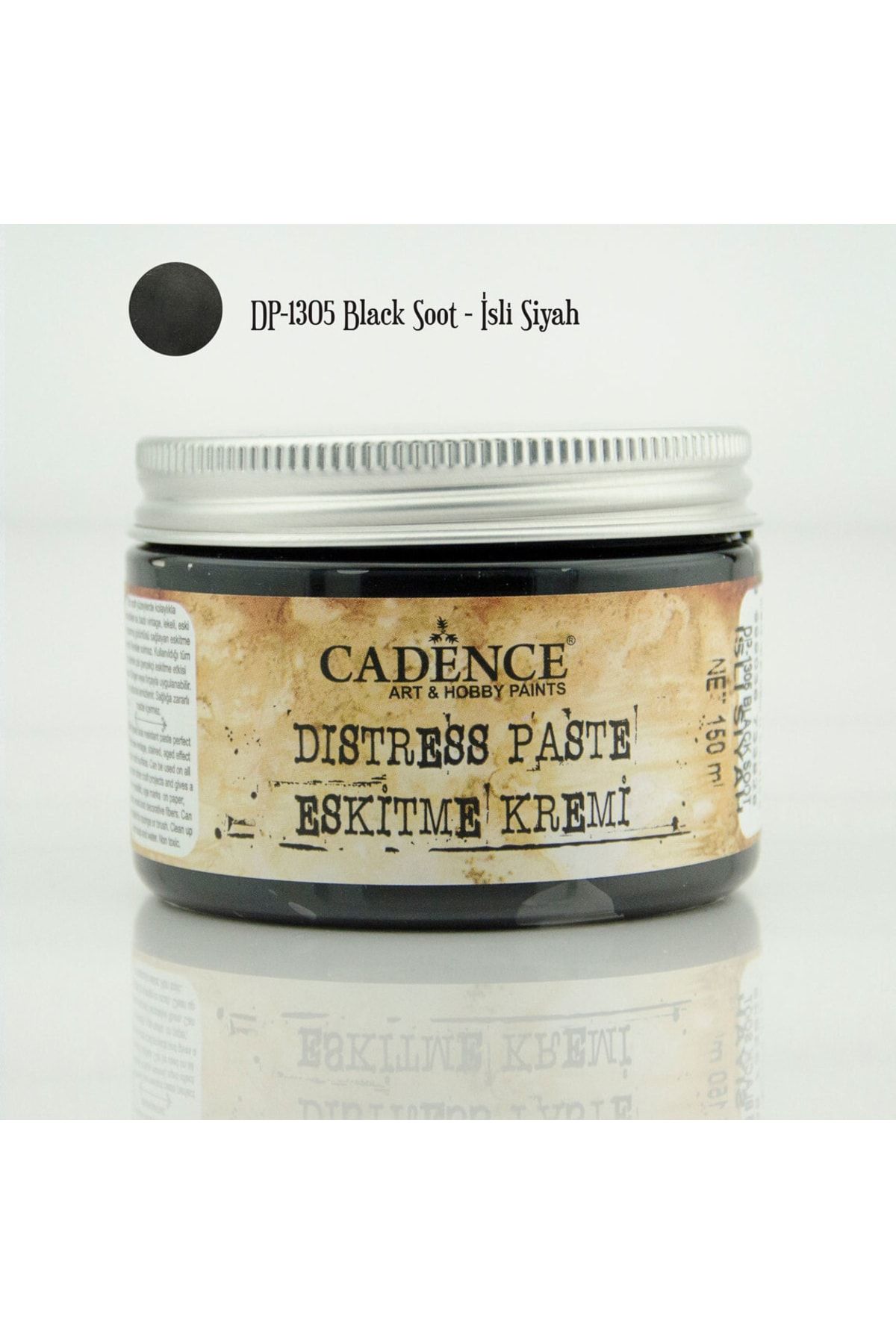 Cadence Distress Paste - Eskitme Kremi 150ml Dp 1305 Black Soot - Isli Siyah