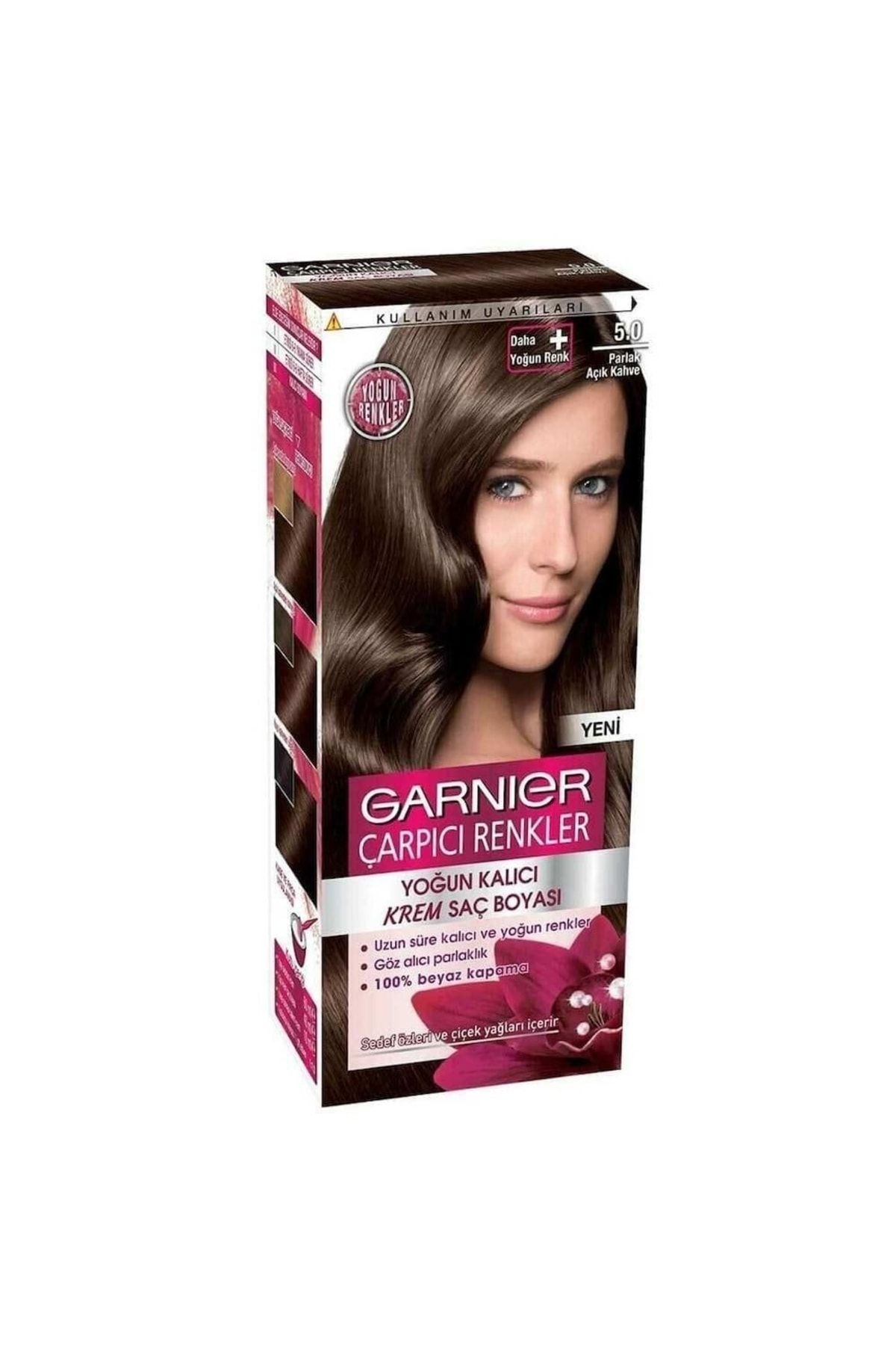 Garnier Çarpıcı Renkler Saç Boyası Parlak Açık Kahve No. 5,0