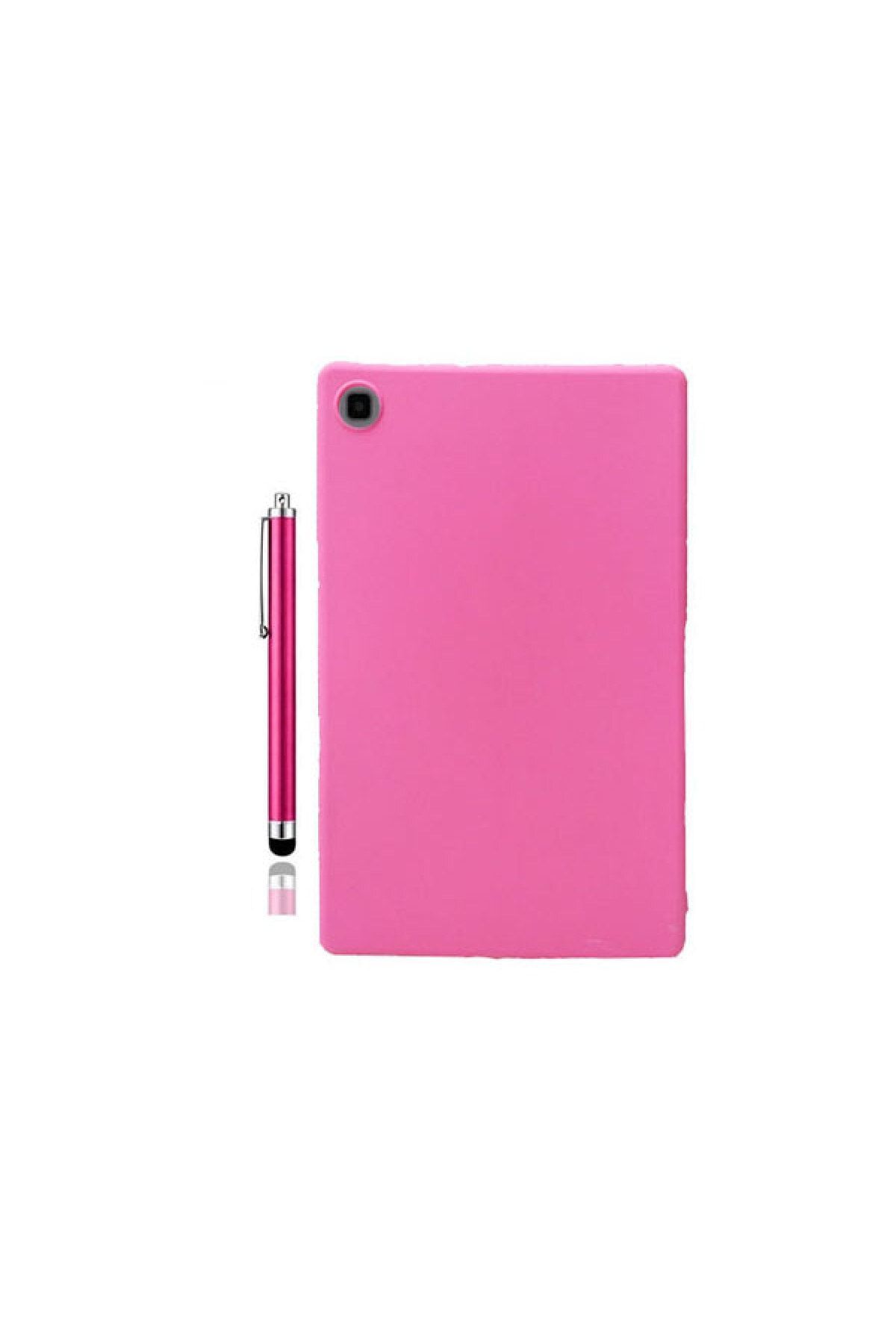 TUANAGSM Samsung Galaxy Tab A7 Lite Sm-t220 Sm-t225 8.7" Siyah Silikon Tablet Kılıfı + Tablet Kalemi