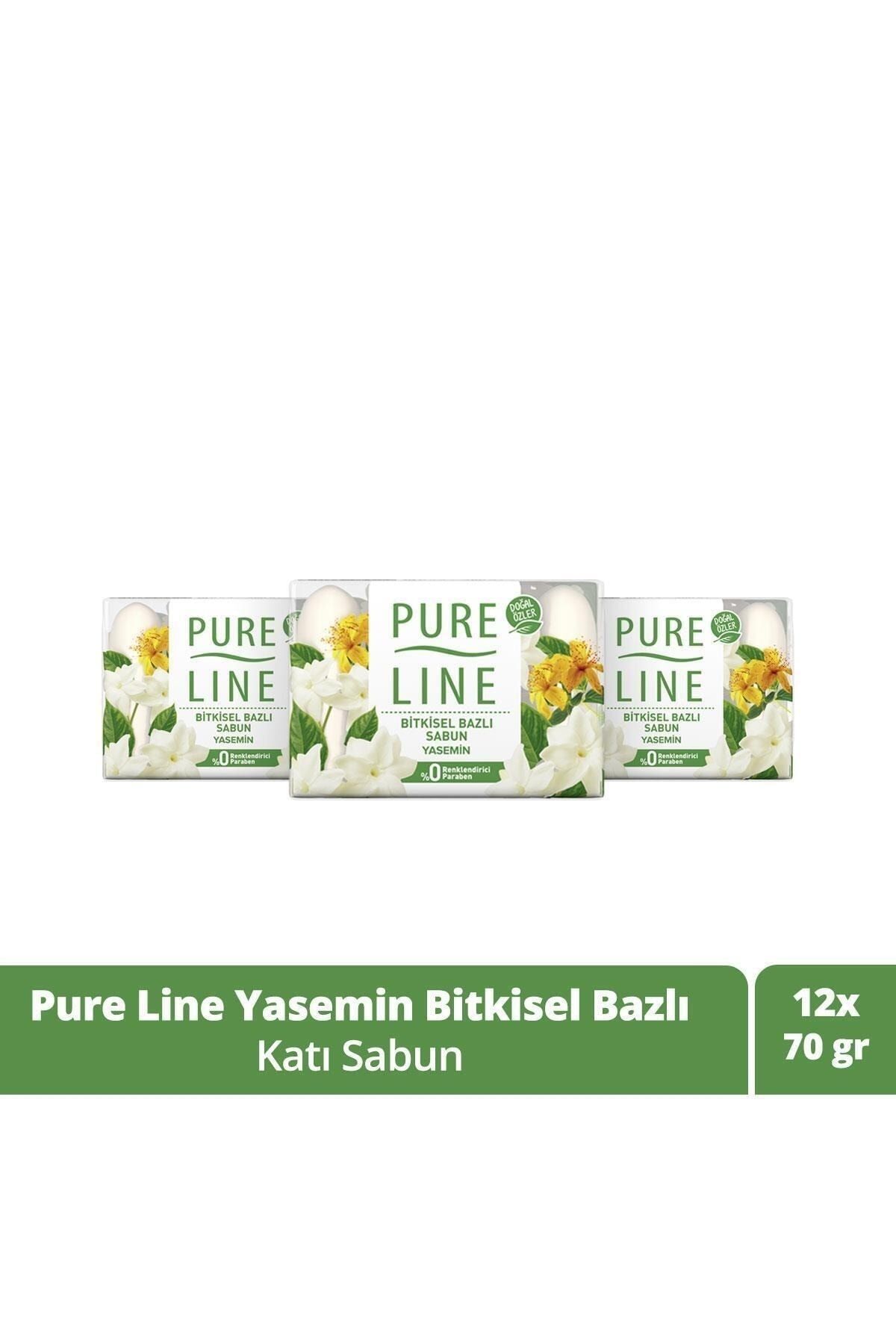 Pure Line Doğal Özler Ile Bitkisel Bazlı Sabun Yasemin 70 gr X12