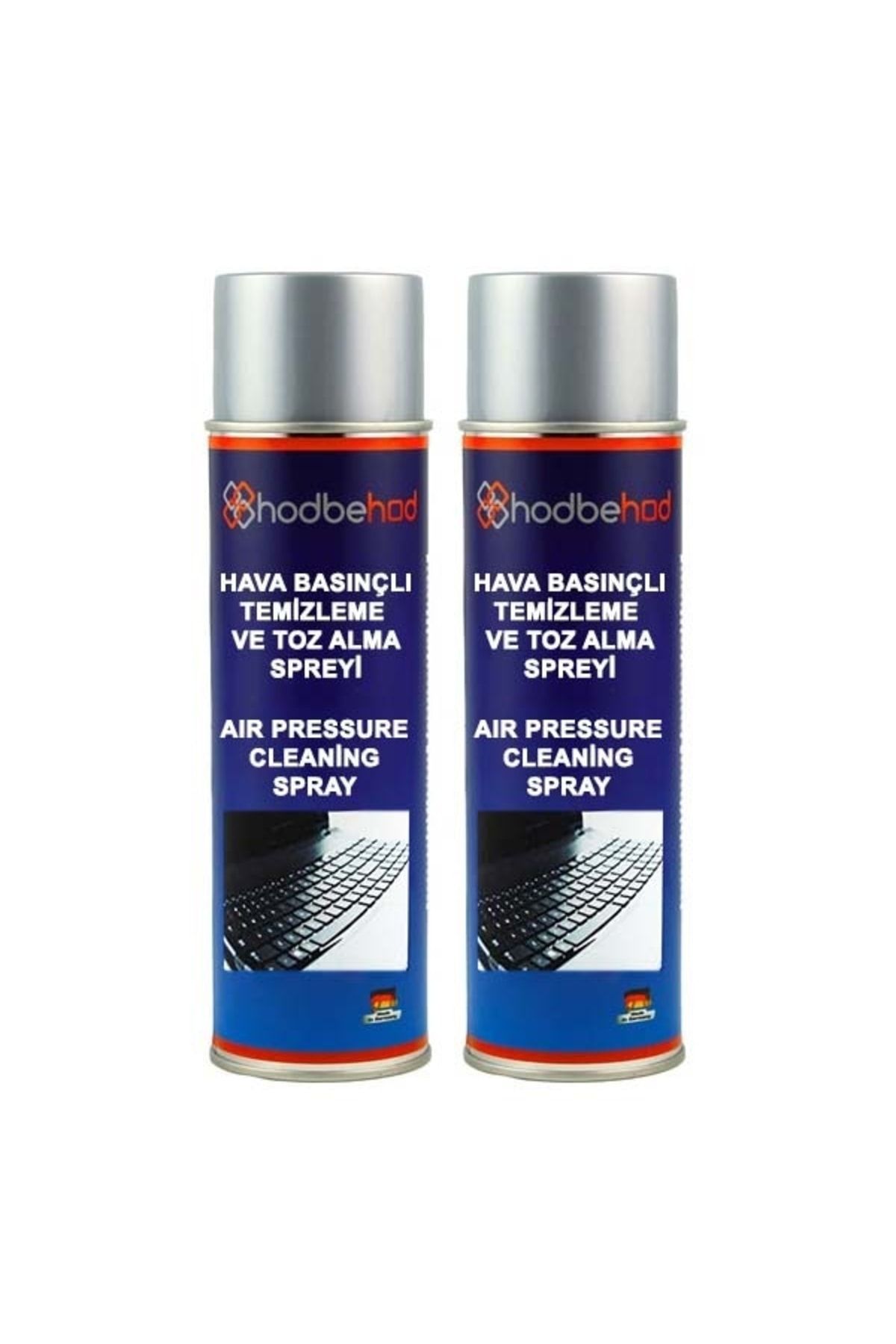 hodbehod 2x500 Ml Basınçlı Hava Spreyi Gas Duster Sprey Toz Alıcı Spray