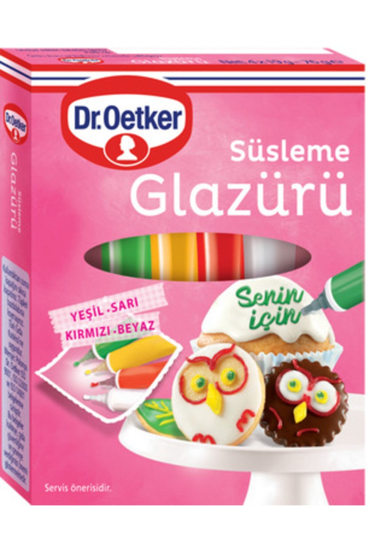 Dr. Oetker Droetker Süsleme Glazürü 4 Renk