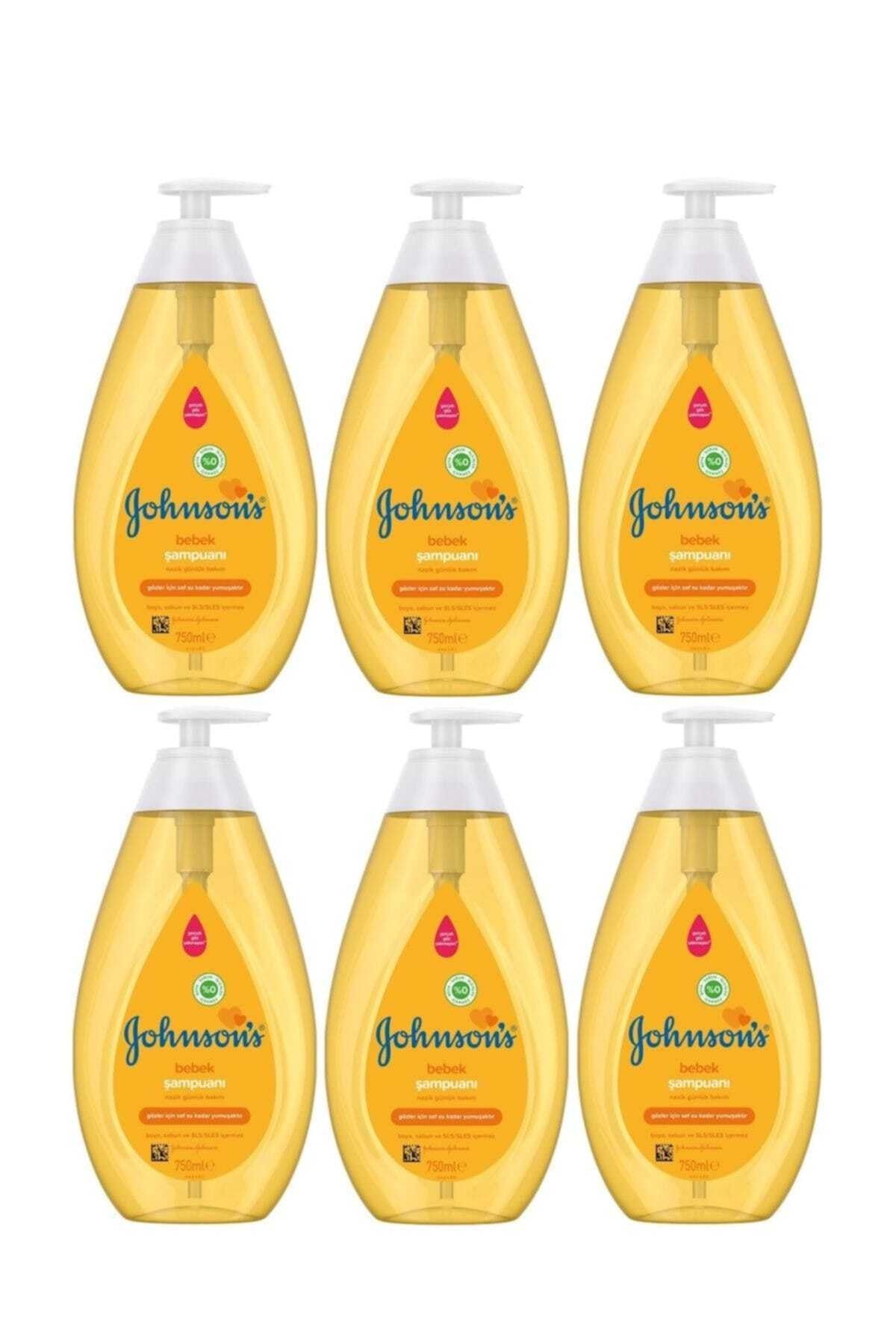 Johnson's Baby Bebek Şampuanı 750Ml Klasik 6'Lı Set