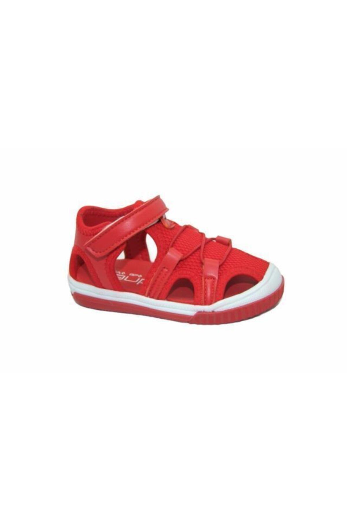 Sanbe 501 N 6601 21-25 Suni Deri Sandalet Kırmızı