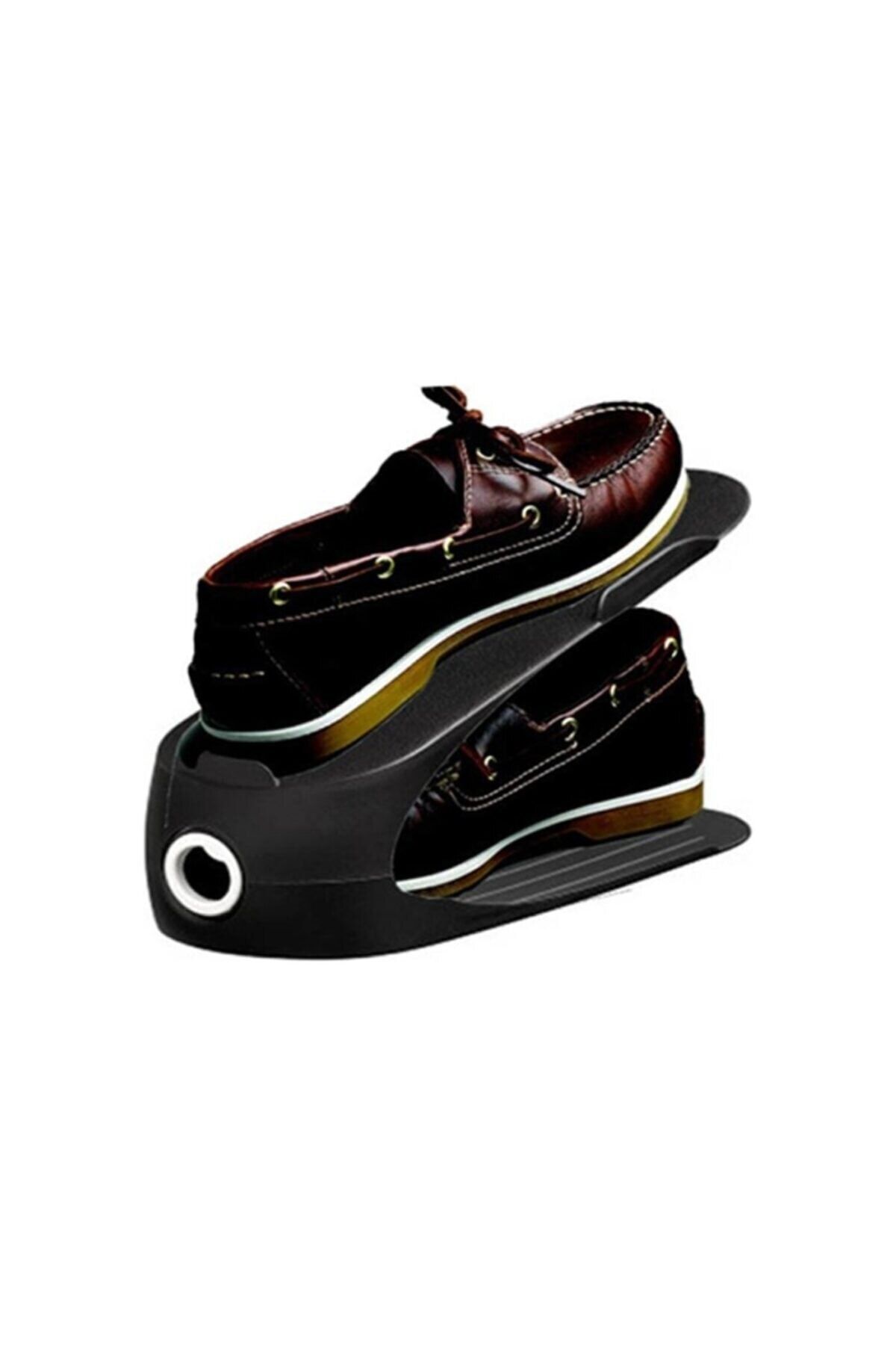 Genel Markalar Gondol Ayakkabı Rampası 10 Adet Siyah - Ayakkabı Standı Orijinal Gondol