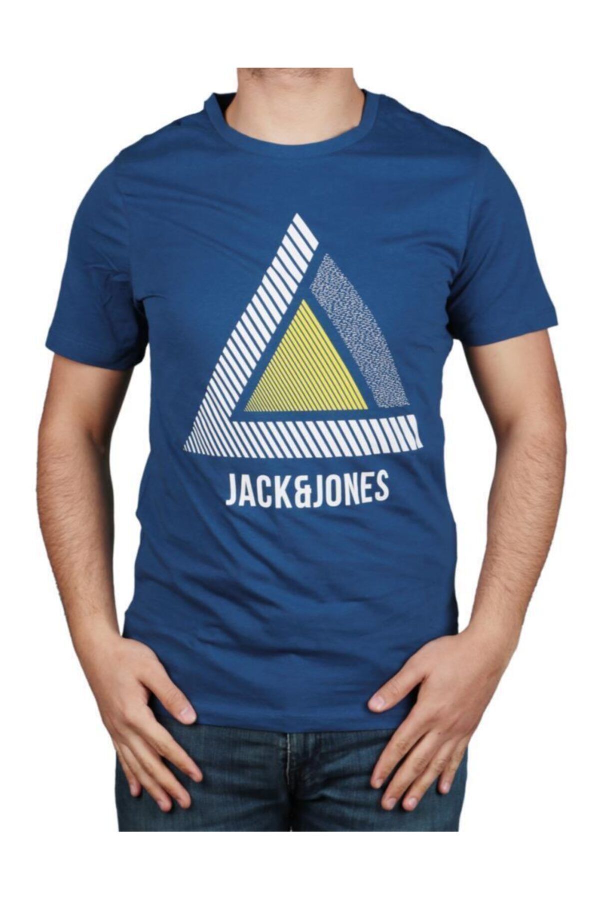 Jack & Jones Erkek Mavi T Shirt