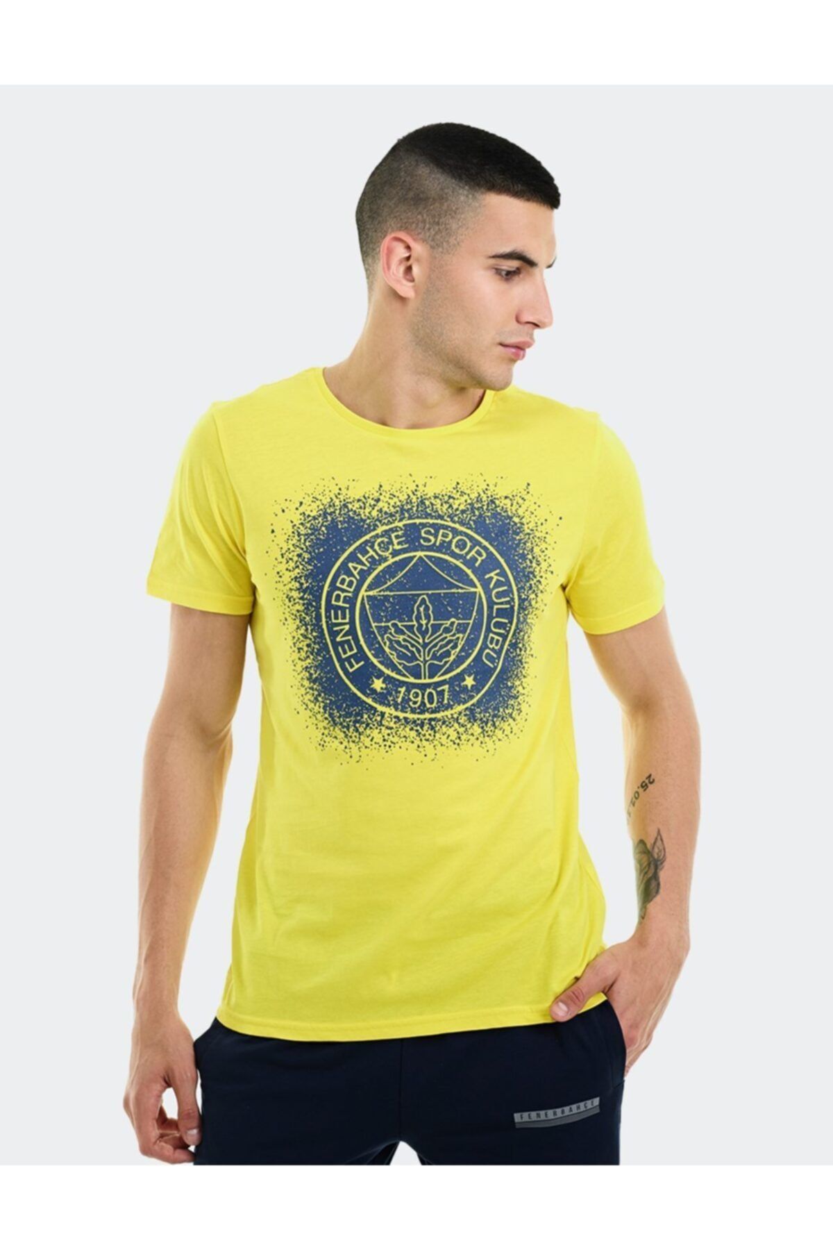 Fenerbahçe Erkek Trıbun Püskürtme Logo Tshırt