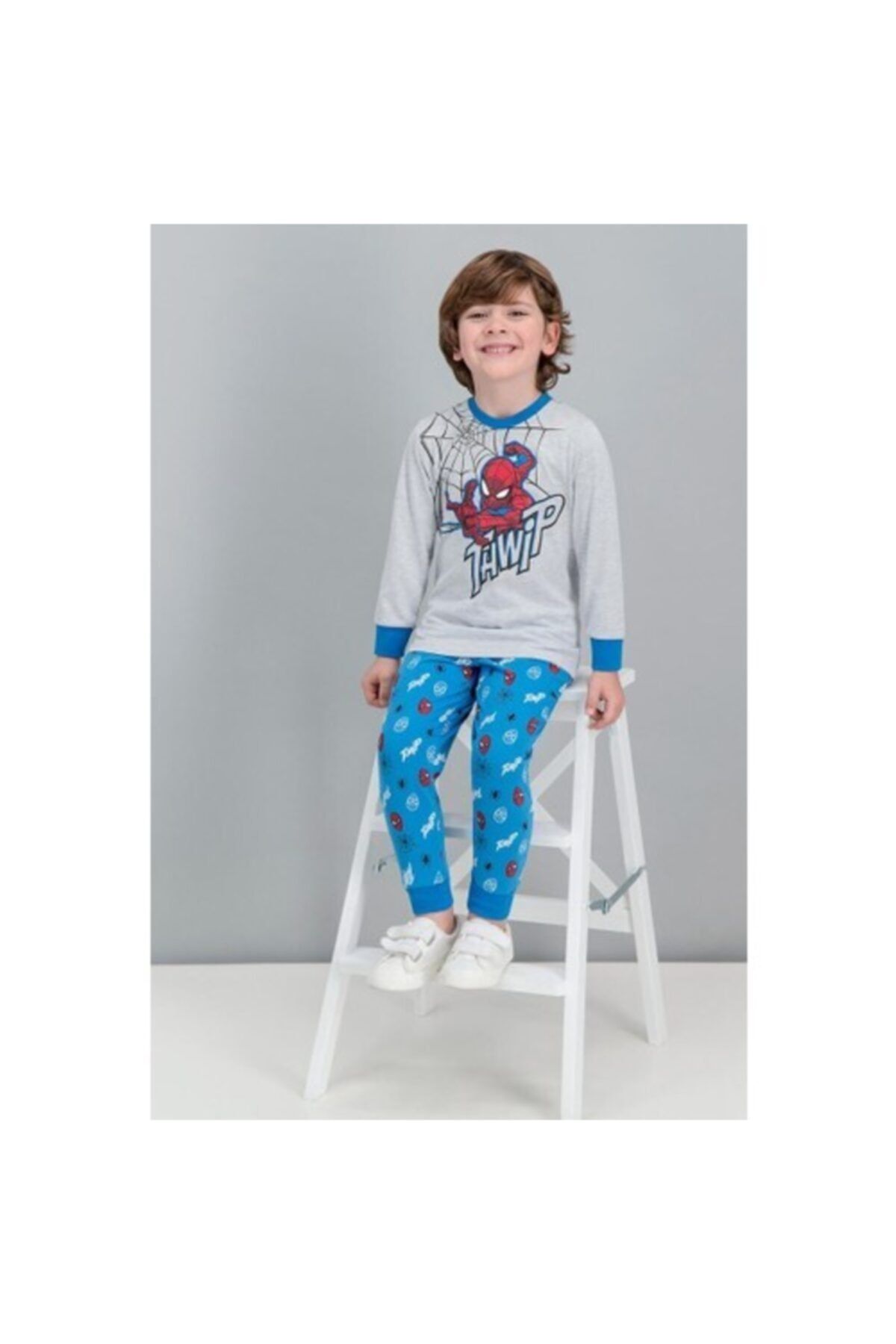 Spiderman Lisanslı Karmelanj Erkek Çocuk Pijama Takımı