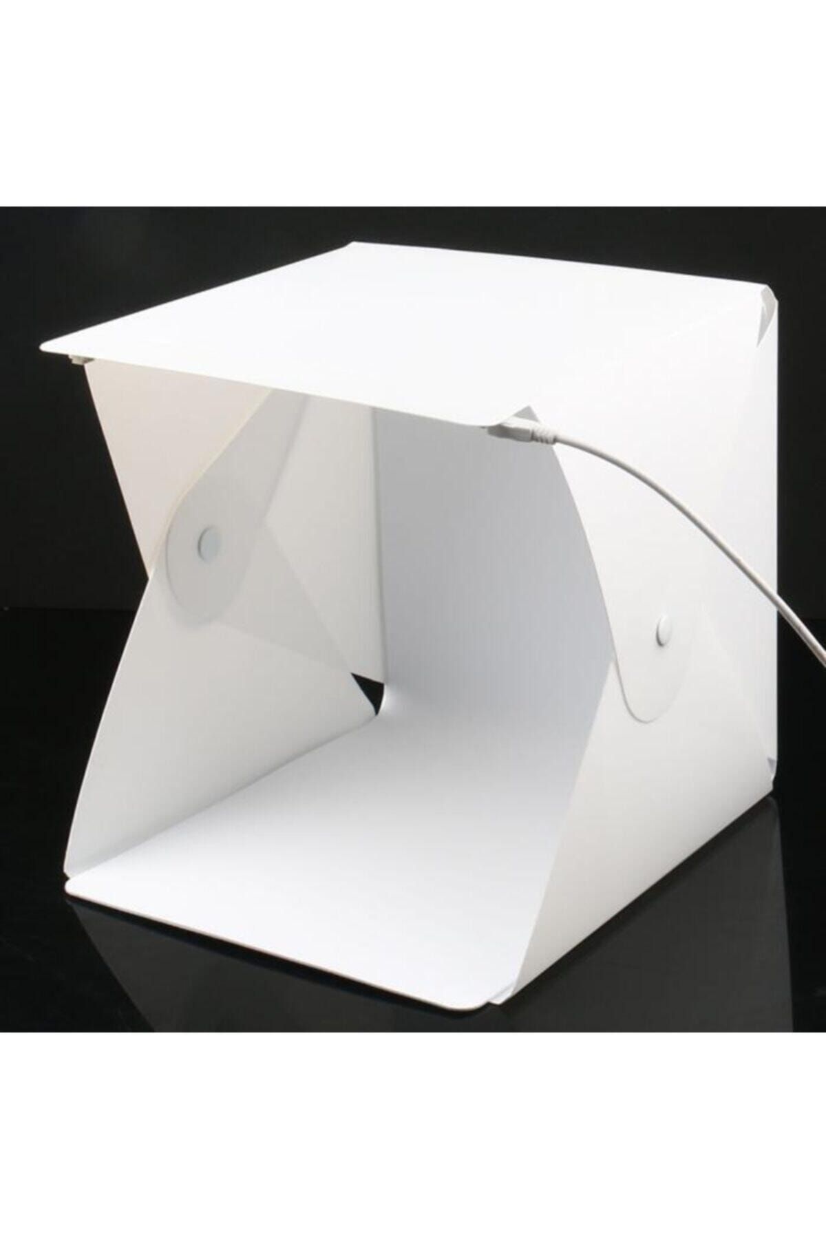 Santa Maria Jewels Mini Stüdyo Led Işıklı Ürün Fotoğraf Çekim Çadırı 20x20 Cm