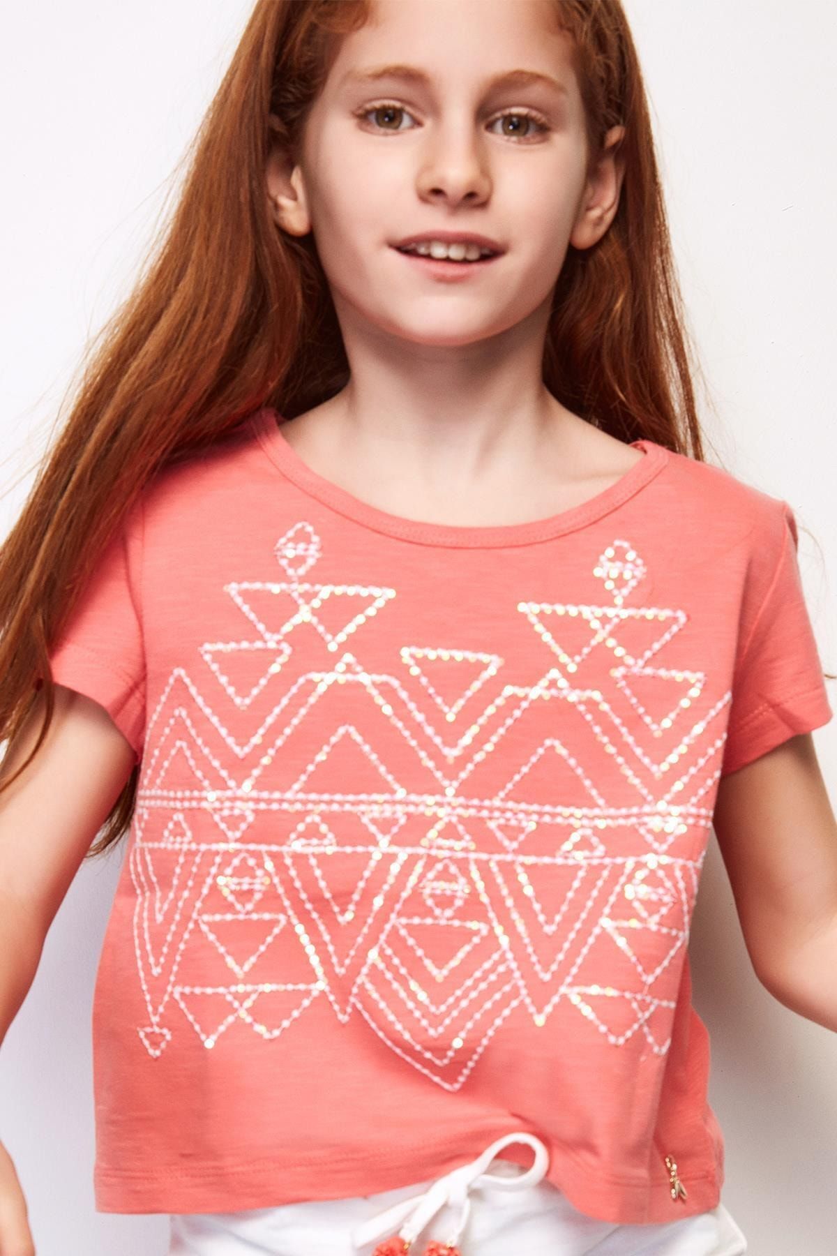 Patrizia Pepe Coral Kız Çocuk T-shirt 18sspjfte09
