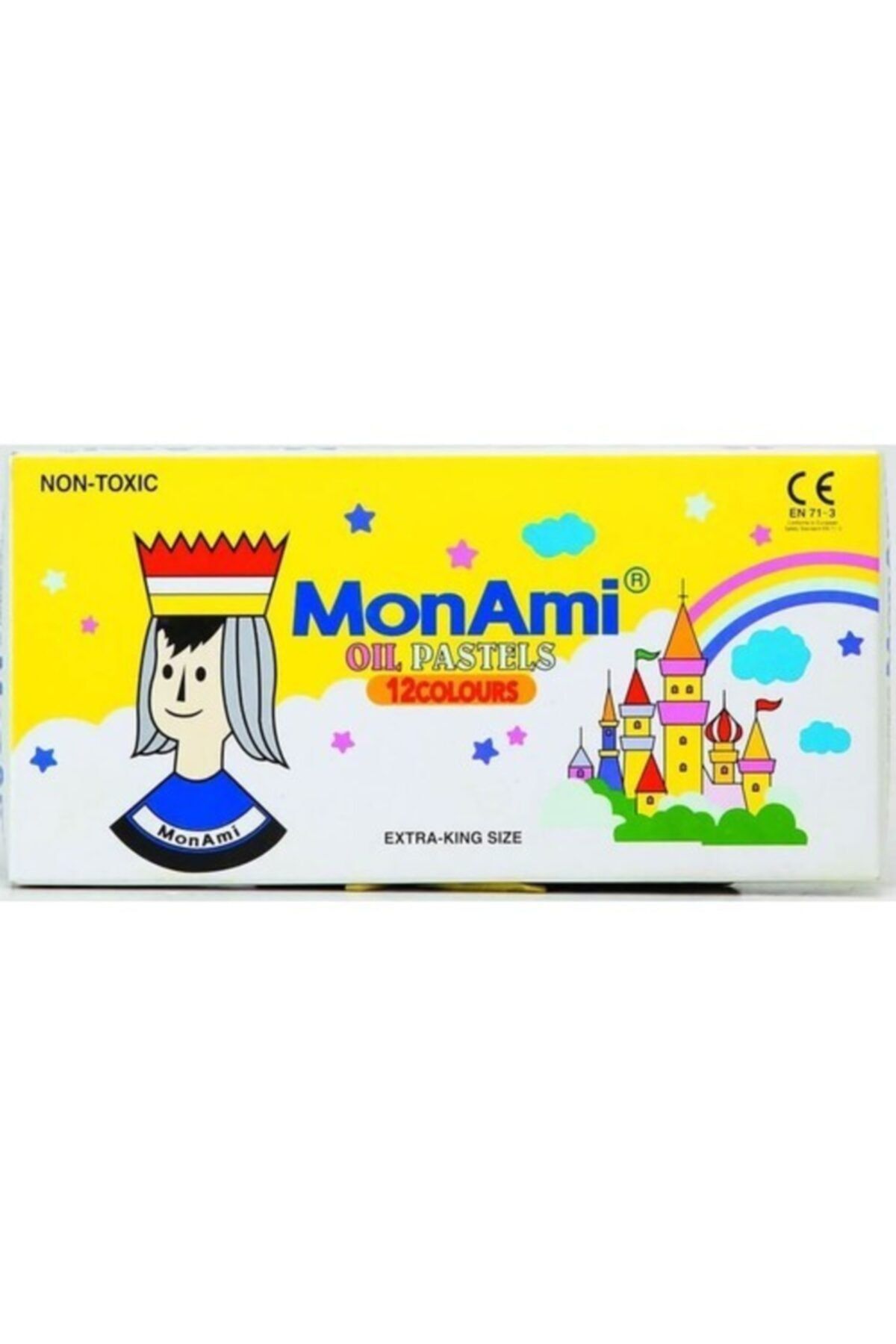 Monami Mon-ami Pastel Boya Karton Kutu Köşeli 12 Renk